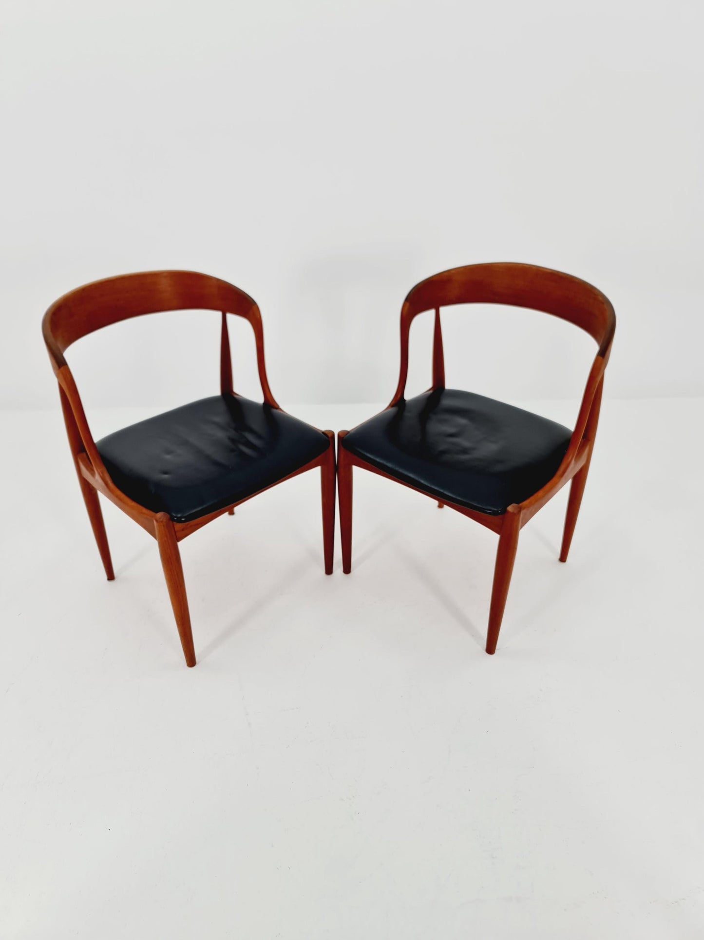 Vintage Danish teak dining charis by johannes Andersen for Uldum Mobelfabrik , 1960s, set of 4