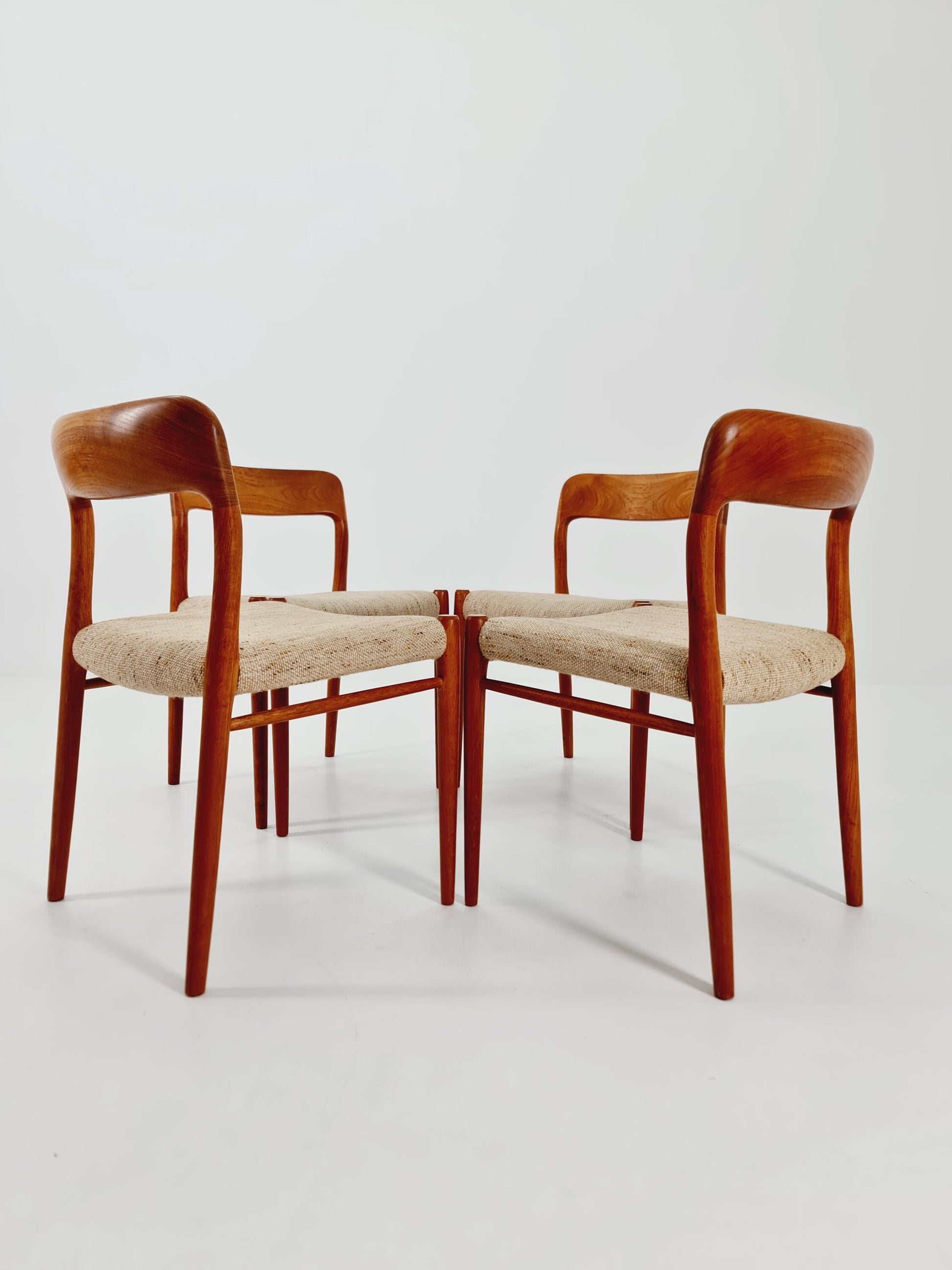 MidCentury Danish Teak Dining Chairs Niels O.Moller, 1960s, set of 4