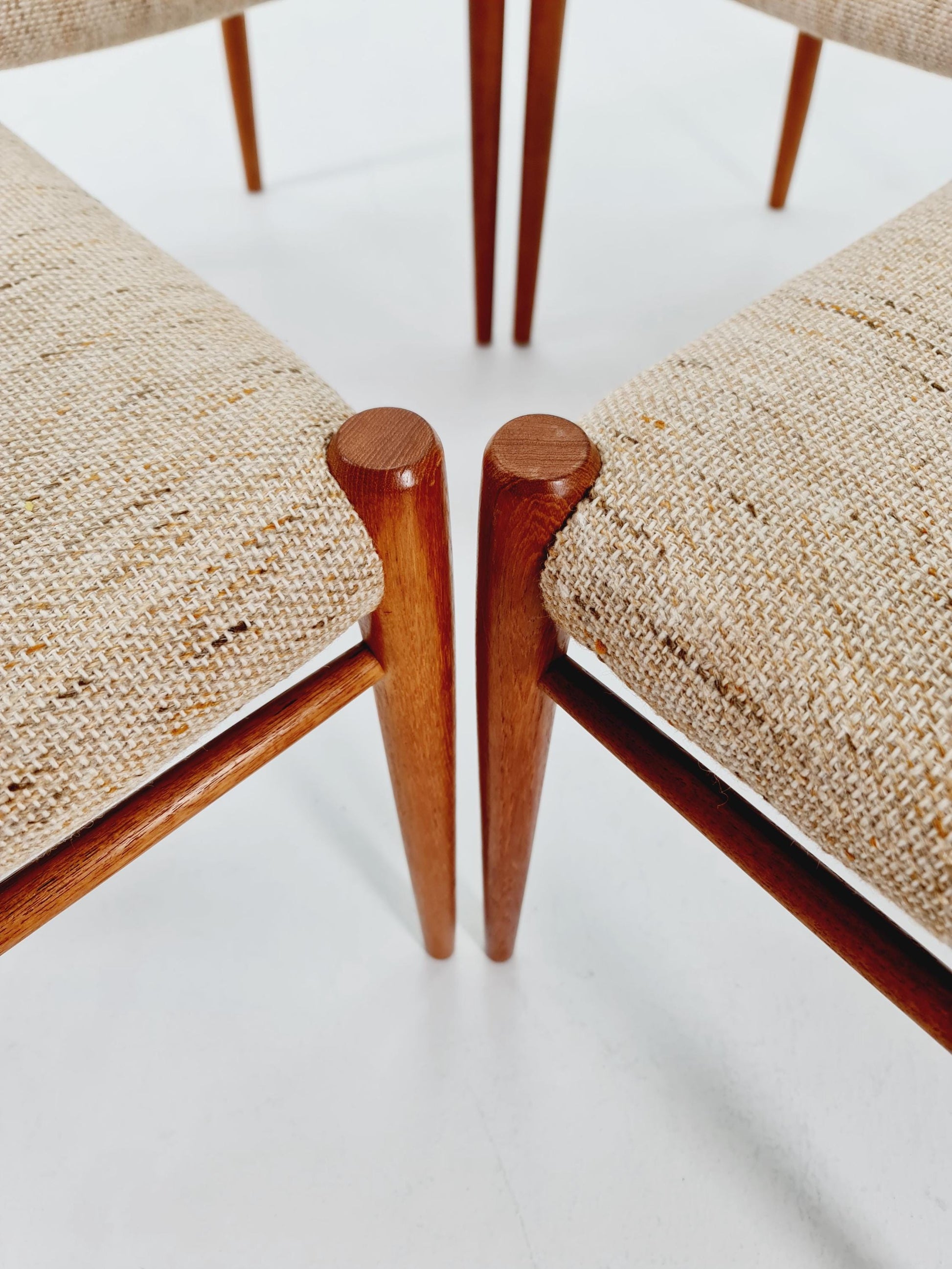MidCentury Danish Teak Dining Chairs Niels O.Moller, 1960s, set of 4