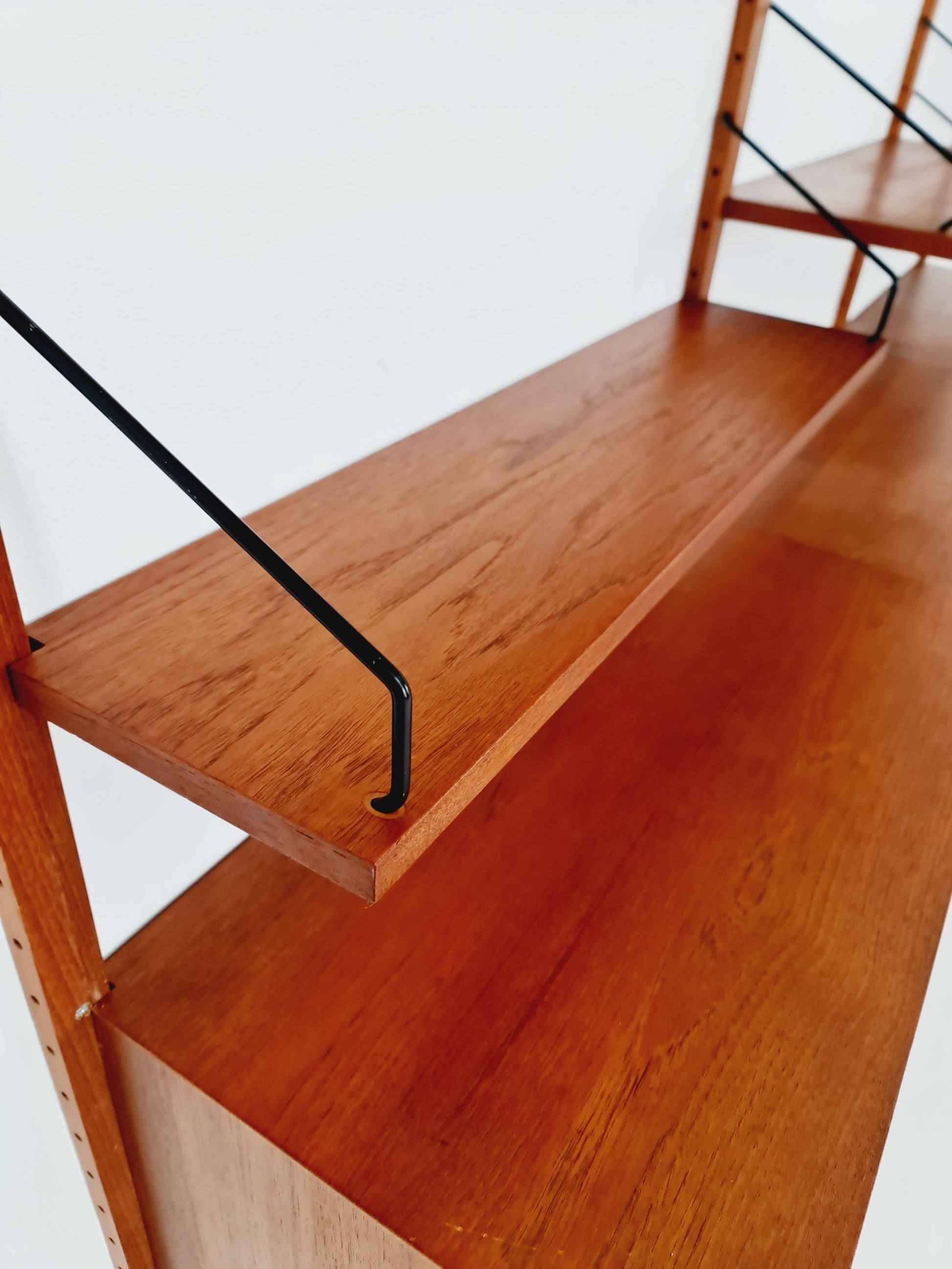 Big Mid century Danish Teak Wall Unit with 5 cabinets by Poul Cadovius for Cado, Denmark, 1960s