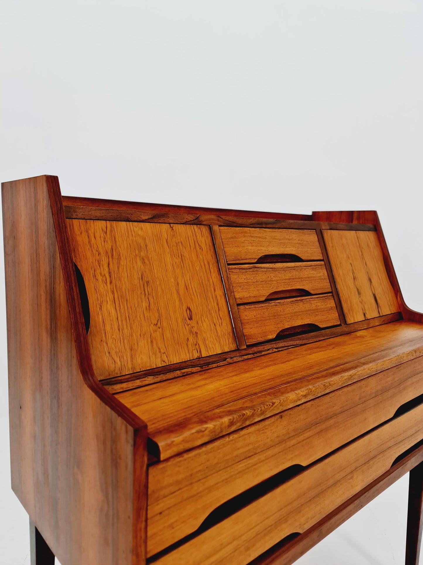 Super Rare Midcentury Secretary Desk Rosewood , Denmark, 1960's