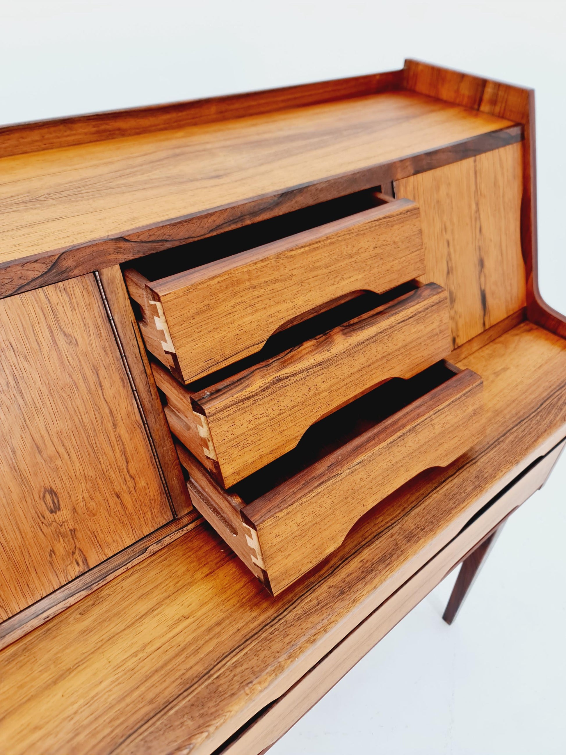 Super Rare Midcentury Secretary Desk Rosewood , Denmark, 1960's