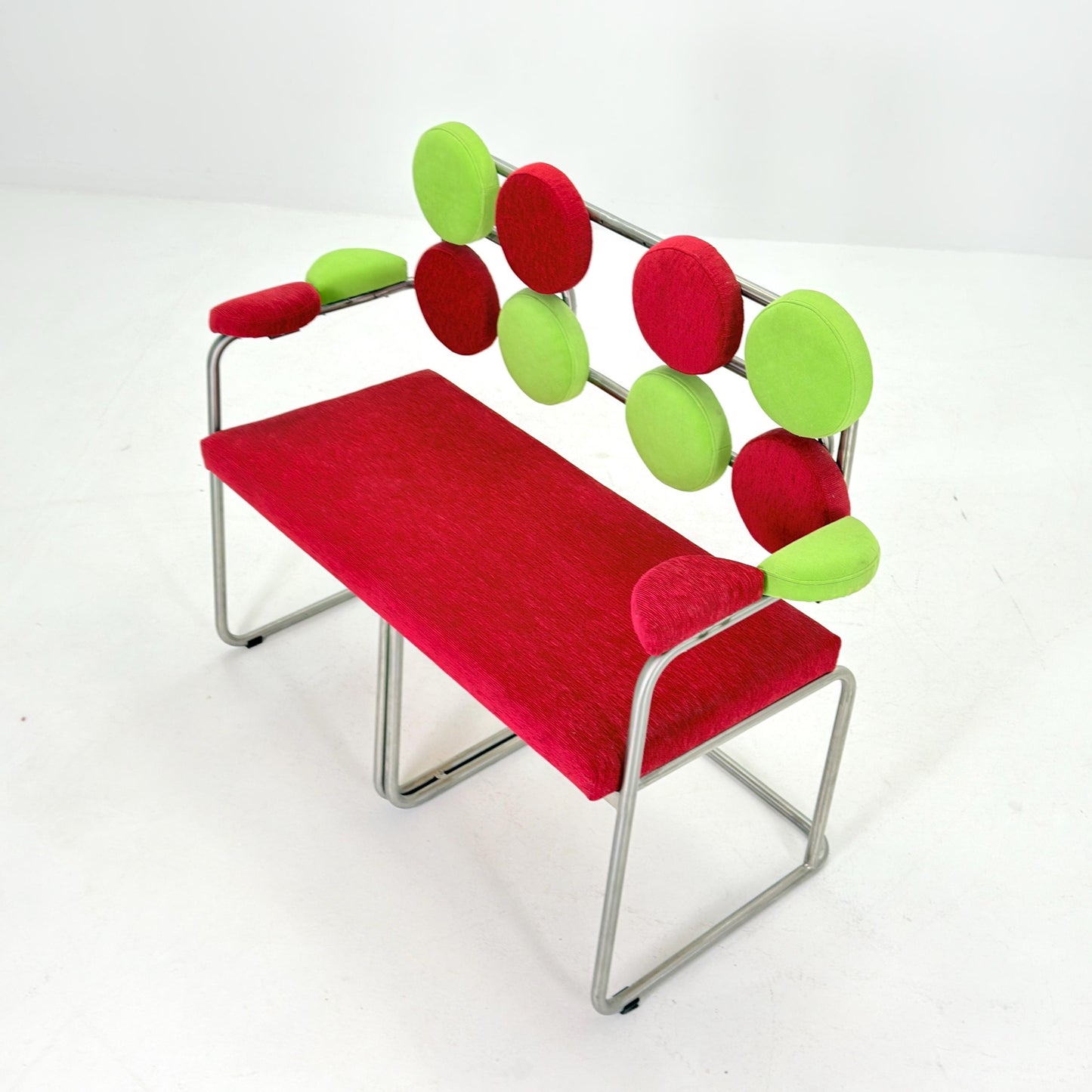 Rare Mid Century Bauhaus Marshmallow Bench Sofa, Germany 1980s