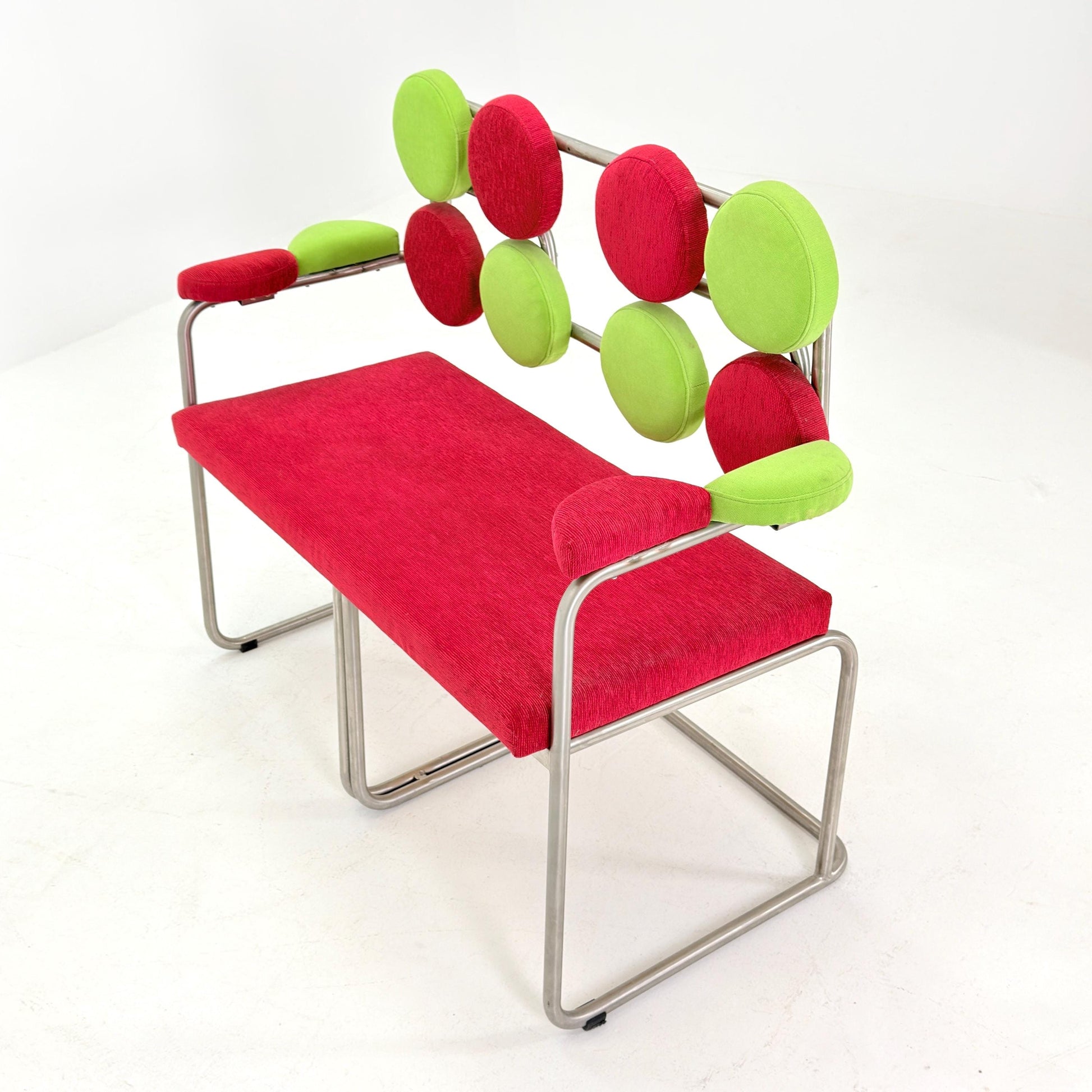 Rare Mid Century Bauhaus Marshmallow Bench Sofa, Germany 1980s