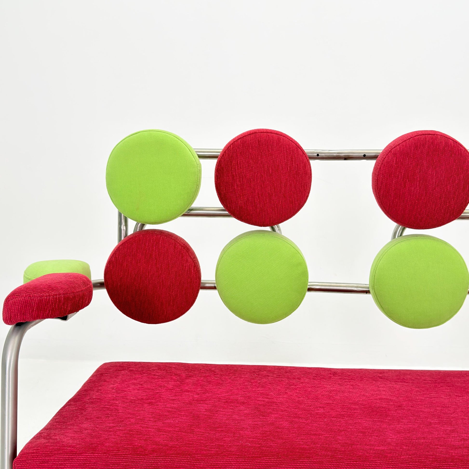 Rare Mid Century Bauhaus Marshmallow Bench Sofa, Germany 1980s
