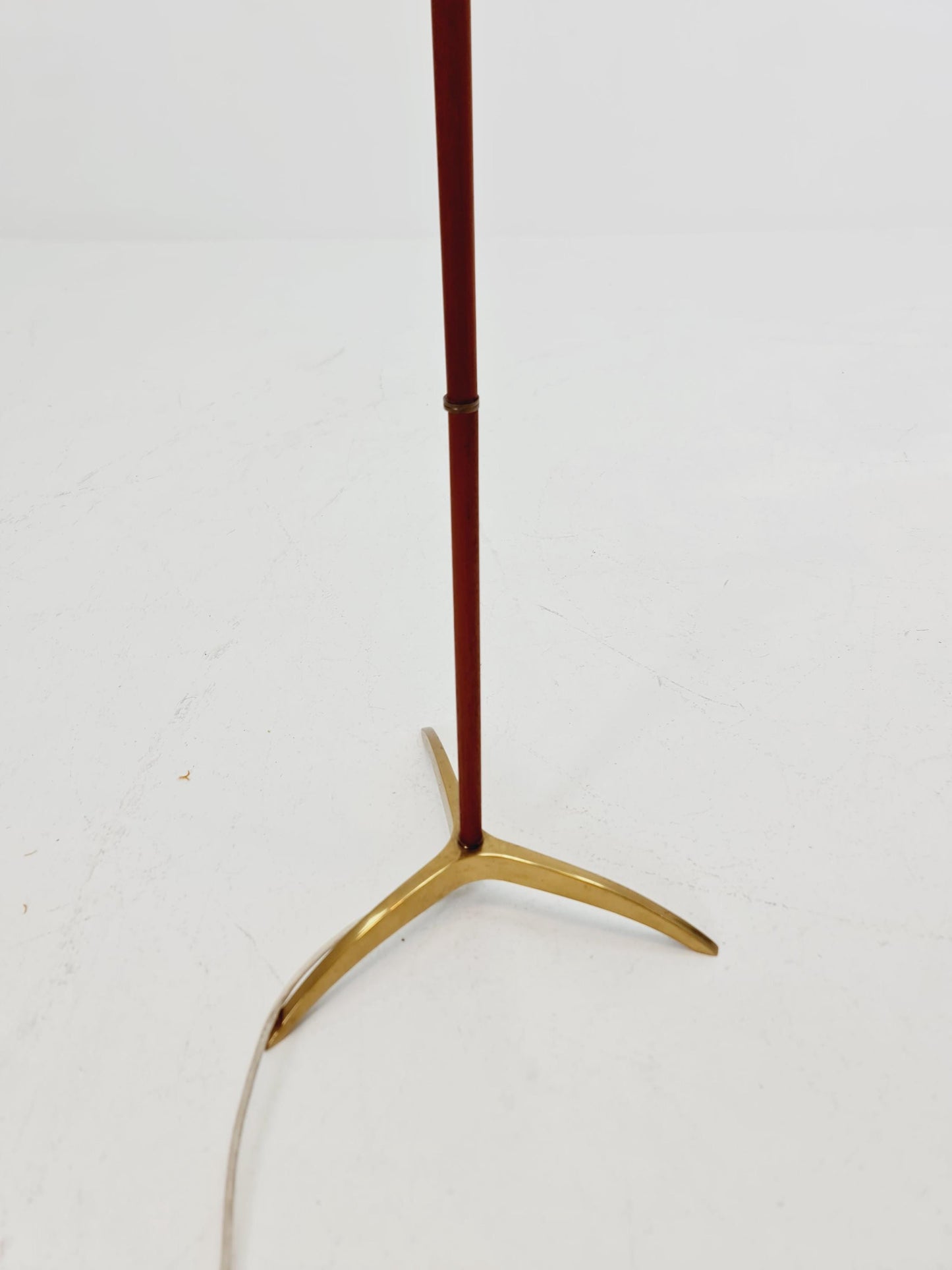 Rare Tripod Mid century German floor lamp Brass 1960s
