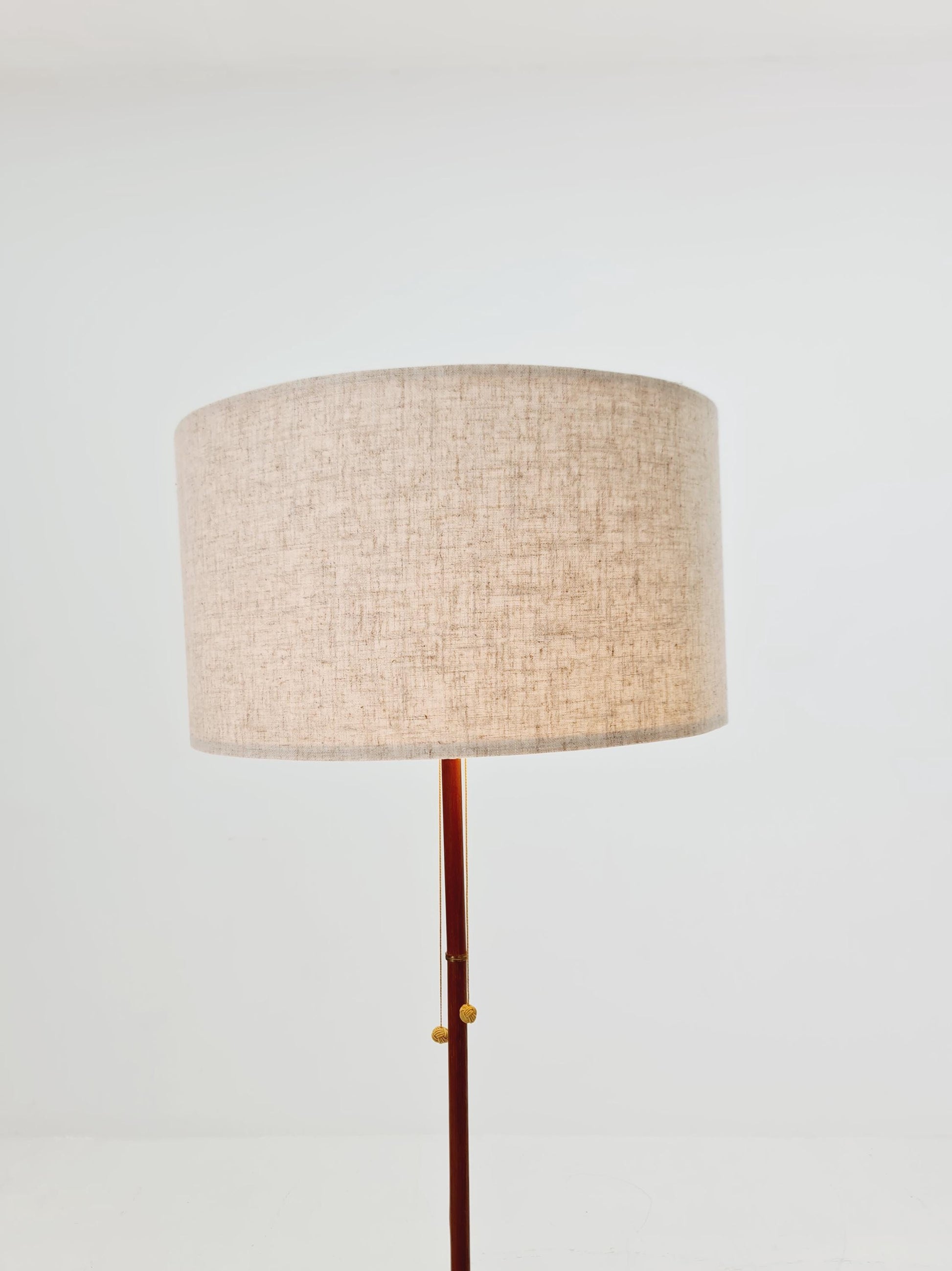 Rare Tripod Mid century German floor lamp Brass 1960s