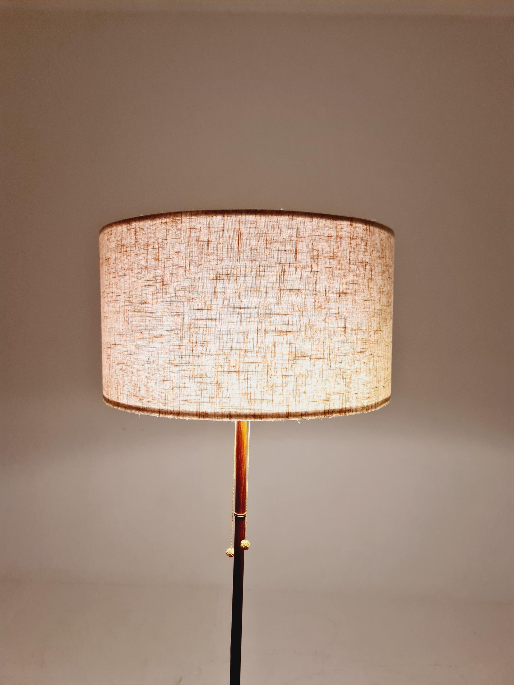 Rare Tripod Mid century German floor lamp Brass 1960s