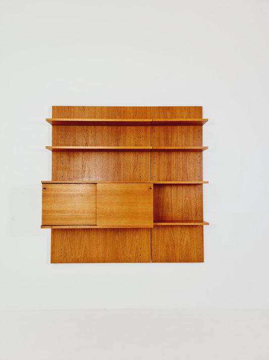 Rare German shelf-system by Günter Renkel for Rego Twen in Teak 1950s