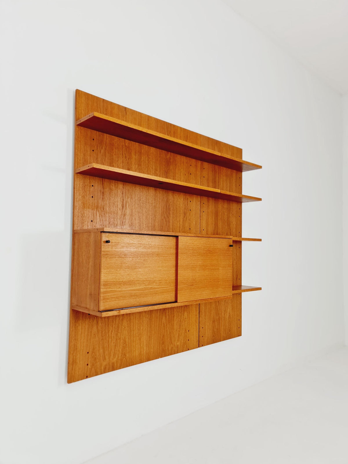Rare German shelf-system by Günter Renkel for Rego Twen in Teak 1950s
