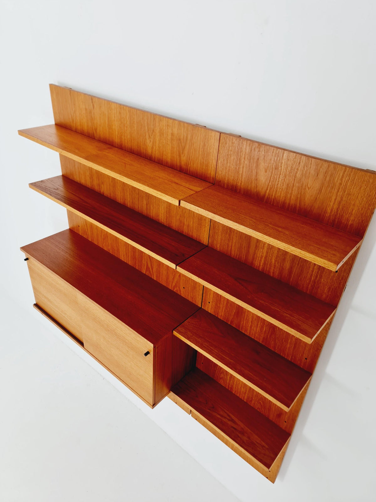 Rare German shelf-system by Günter Renkel for Rego Twen in Teak 1950s