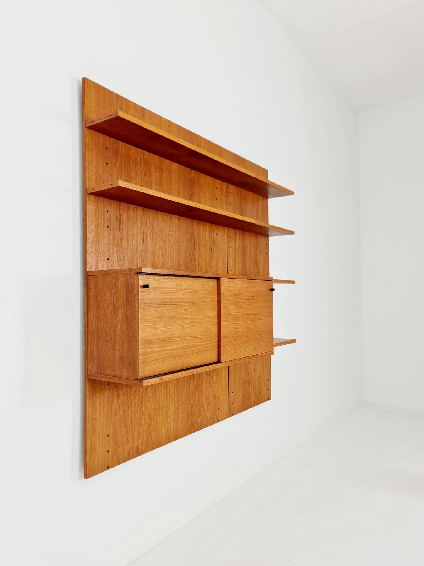 Rare German shelf-system by Günter Renkel for Rego Twen in Teak 1950s