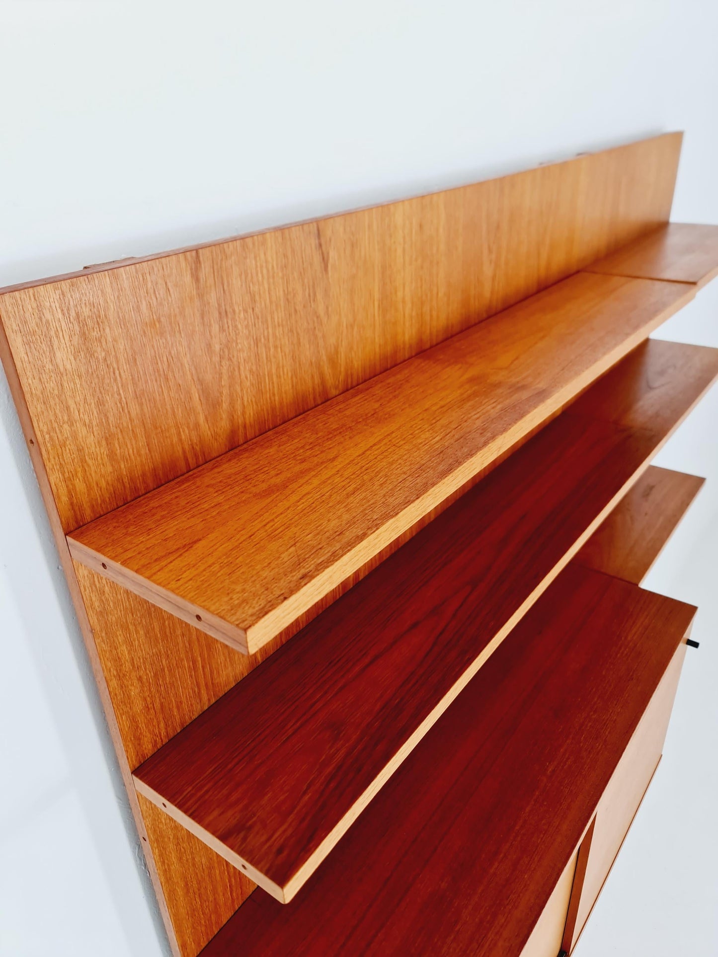 Rare German shelf-system by Günter Renkel for Rego Twen in Teak 1950s