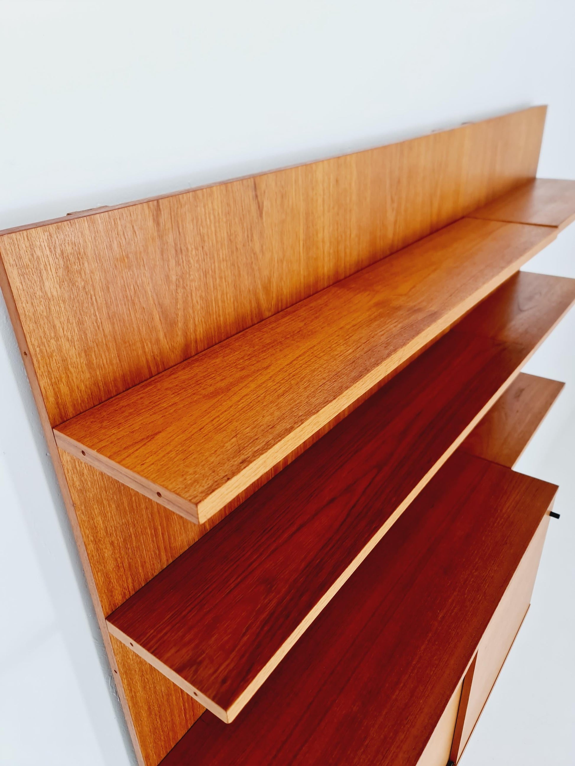 Rare German shelf-system by Günter Renkel for Rego Twen in Teak 1950s