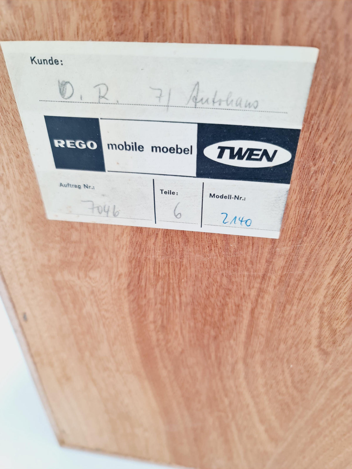 Rare German shelf-system by Günter Renkel for Rego Twen in Teak 1950s