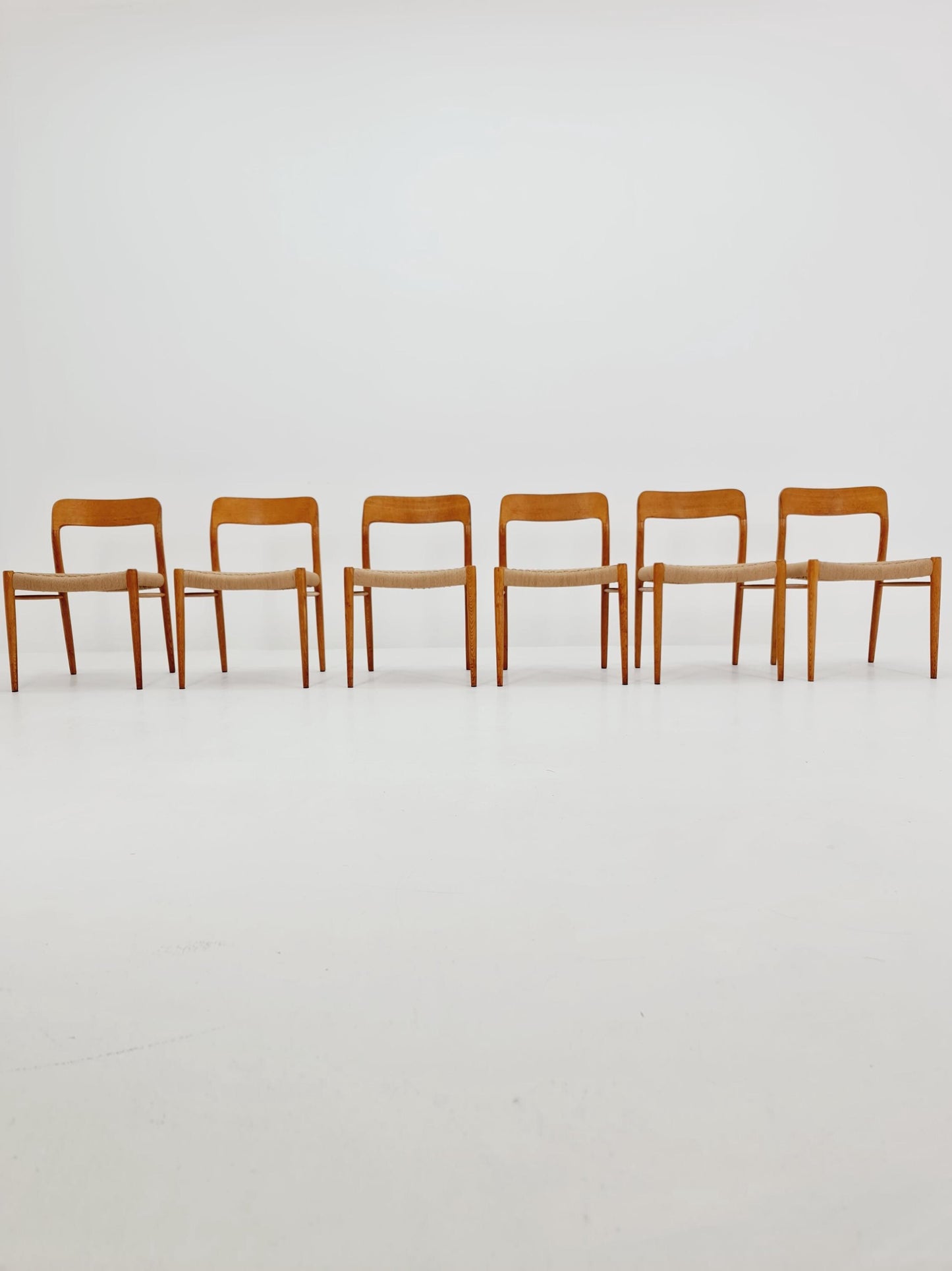 MidCentury Danish Oak Dining Chairs Niels O.Moller, 1960s,Set of 6
