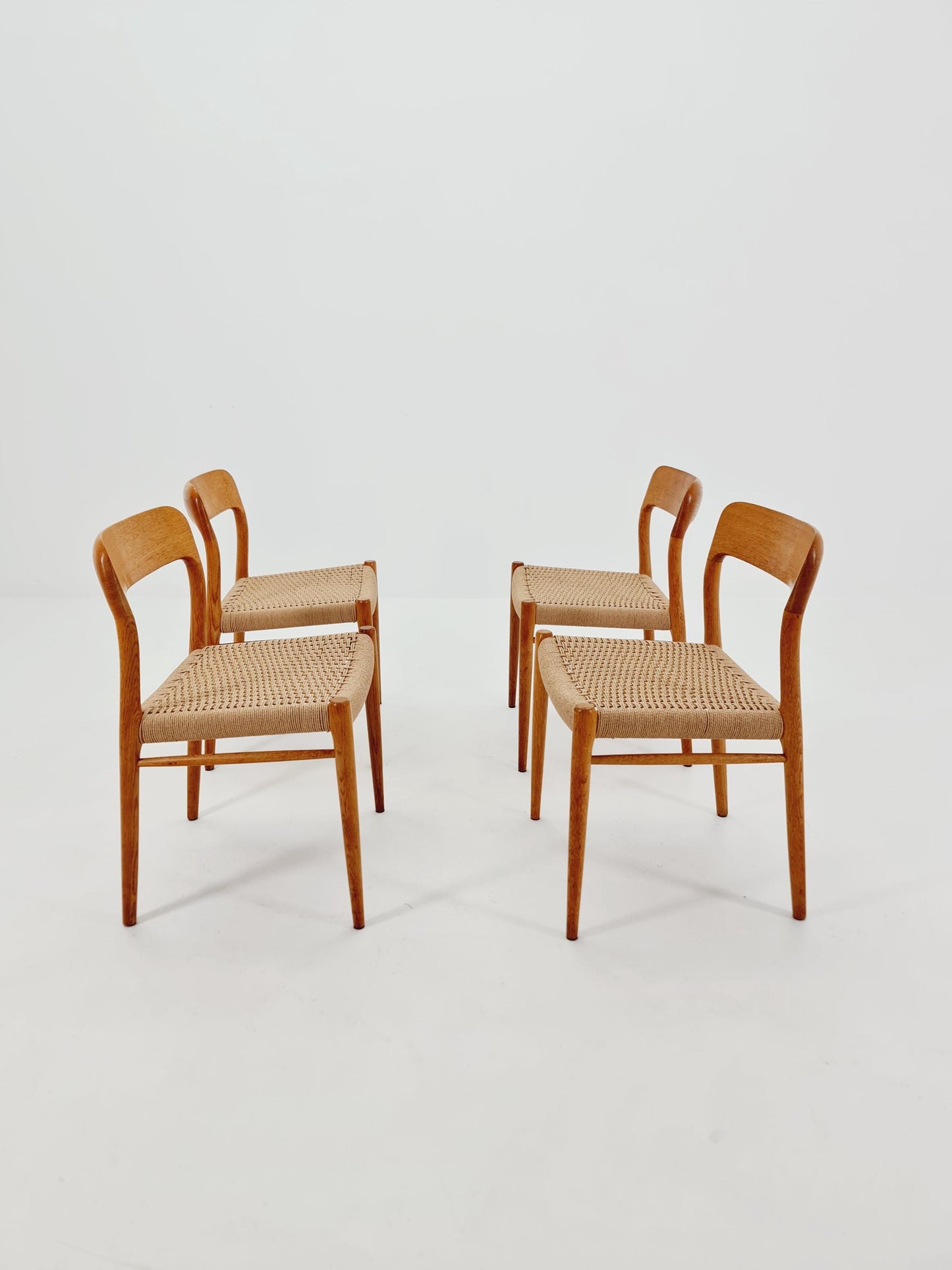 MidCentury Danish Oak Dining Chairs Niels O.Moller, 1960s,Set of 4