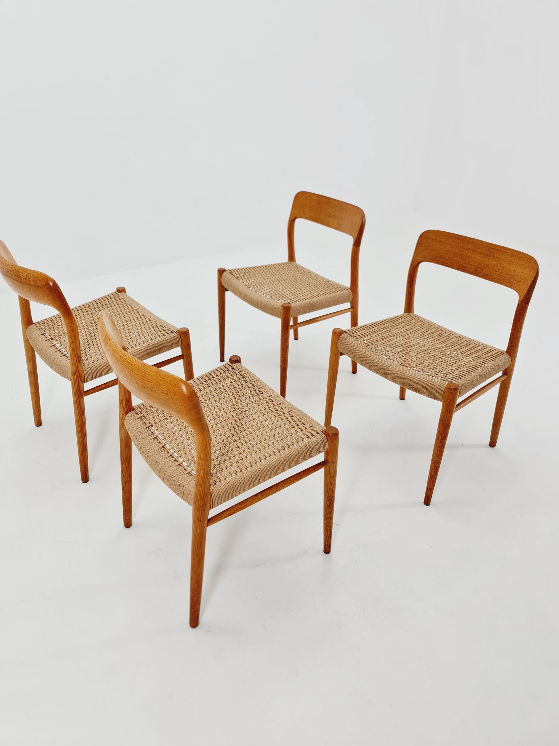 MidCentury Danish Oak Dining Chairs Niels O.Moller, 1960s,Set of 4