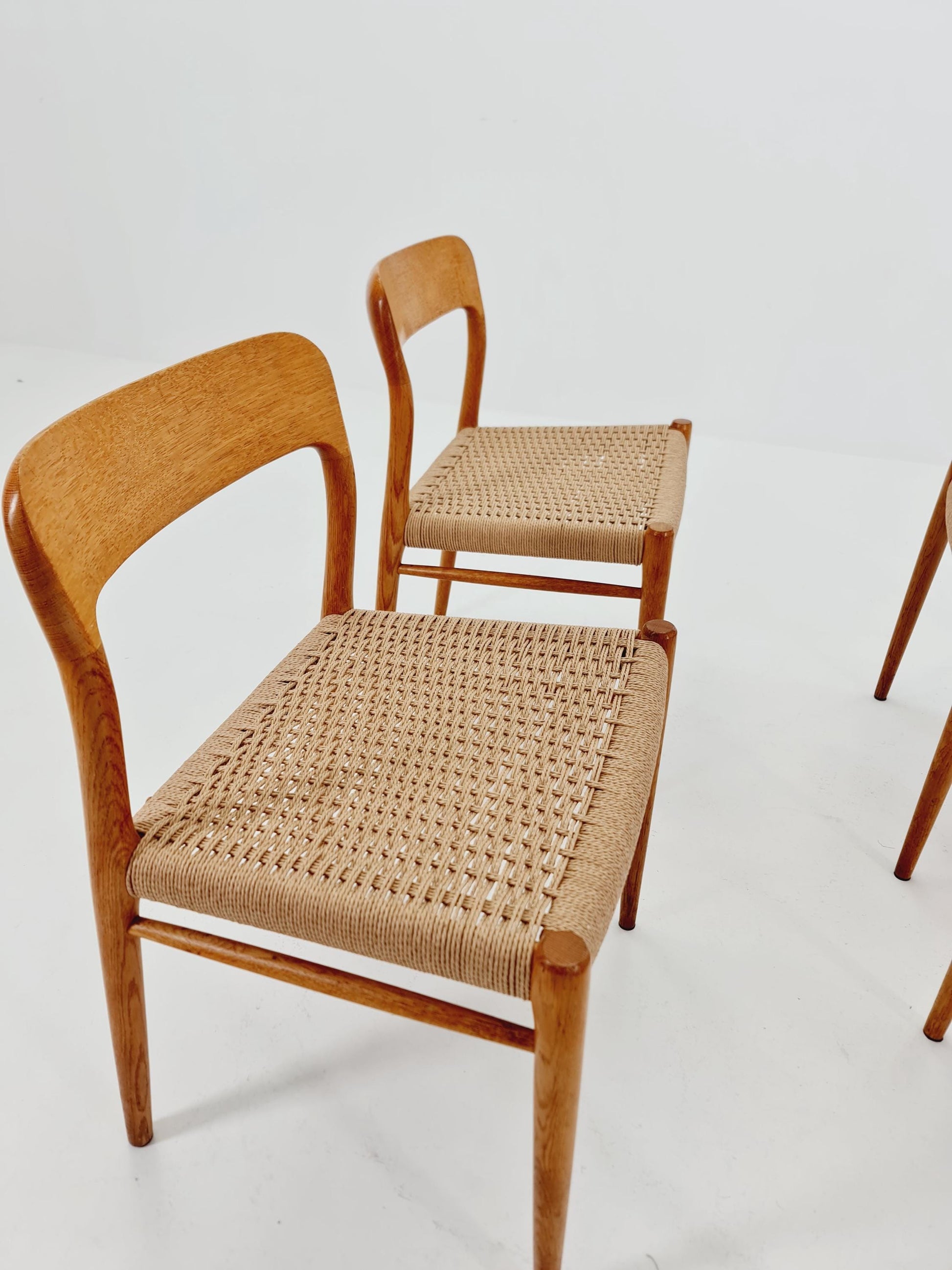 MidCentury Danish Oak Dining Chairs Niels O.Moller, 1960s,Set of 4