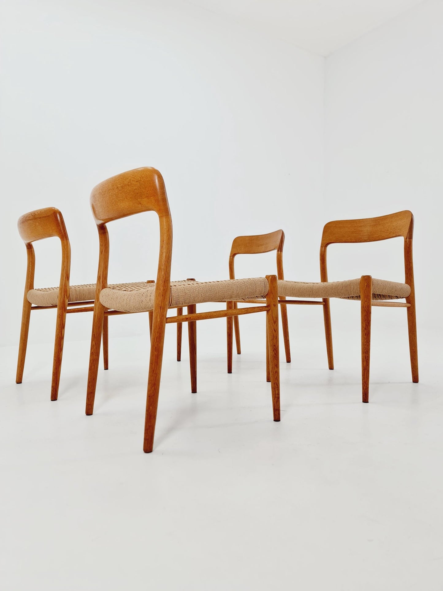 MidCentury Danish Oak Dining Chairs Niels O.Moller, 1960s,Set of 4