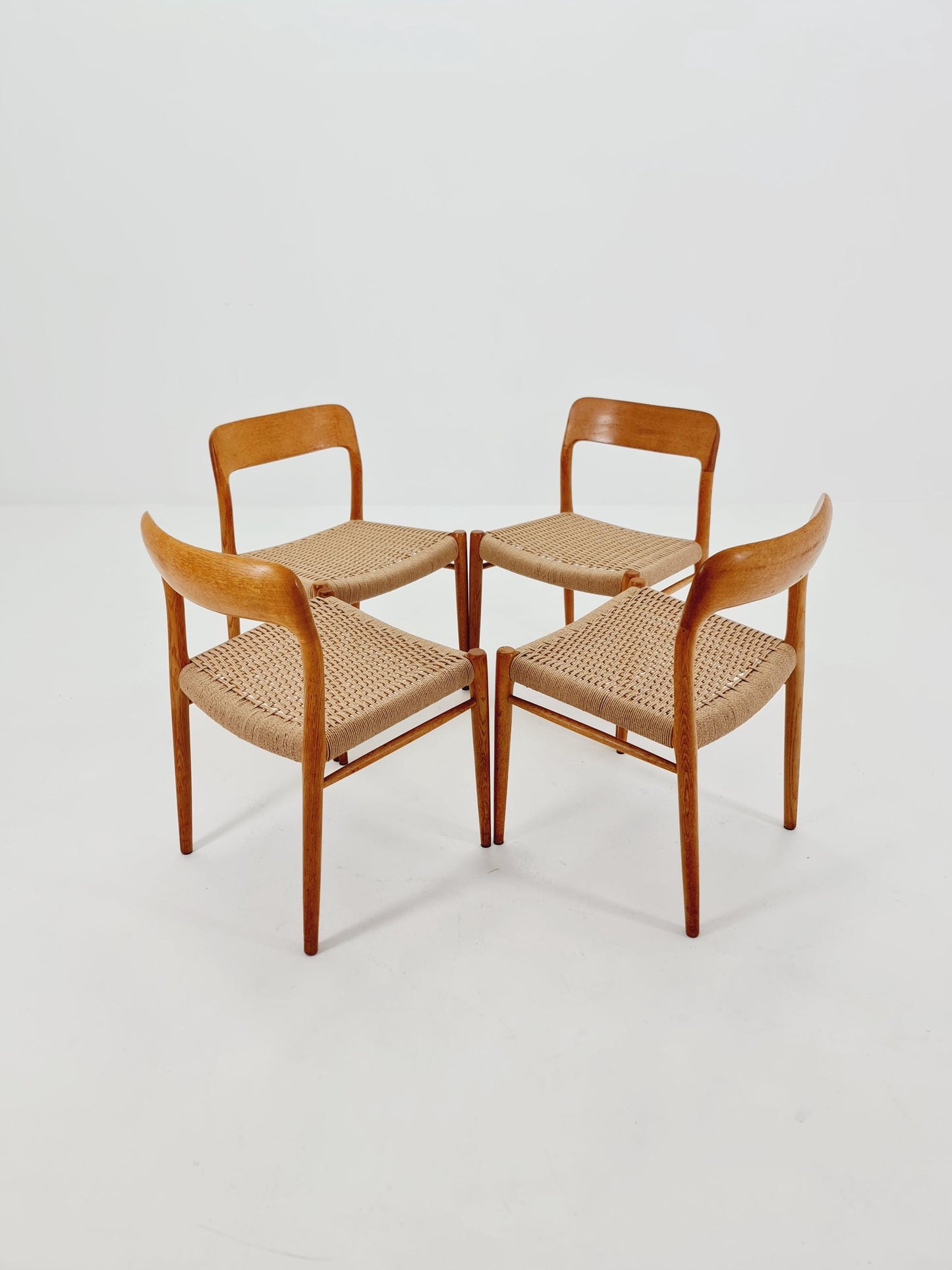 MidCentury Danish Oak Dining Chairs Niels O.Moller, 1960s,Set of 4