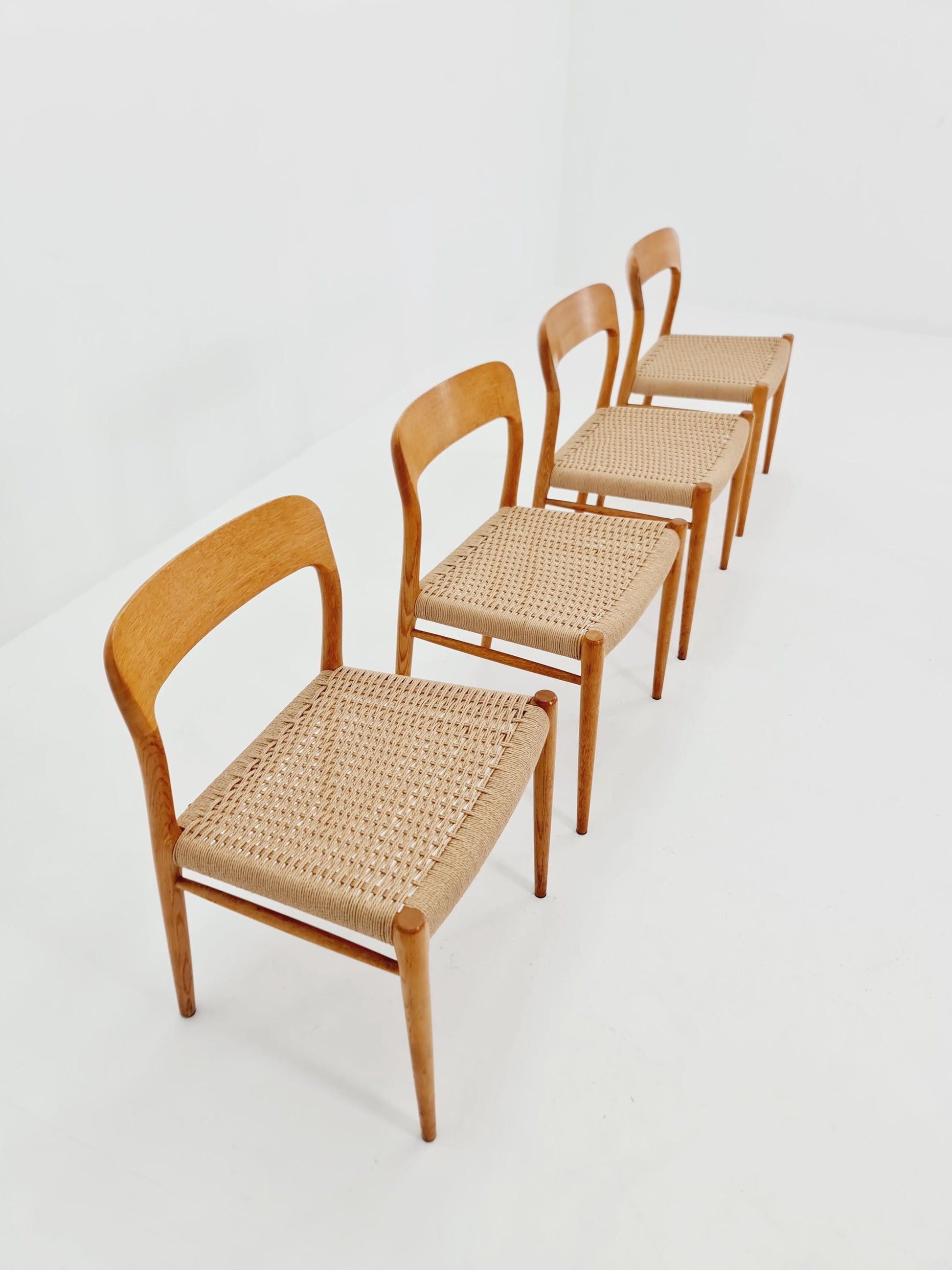 MidCentury Danish Oak Dining Chairs Niels O.Moller, 1960s,Set of 4