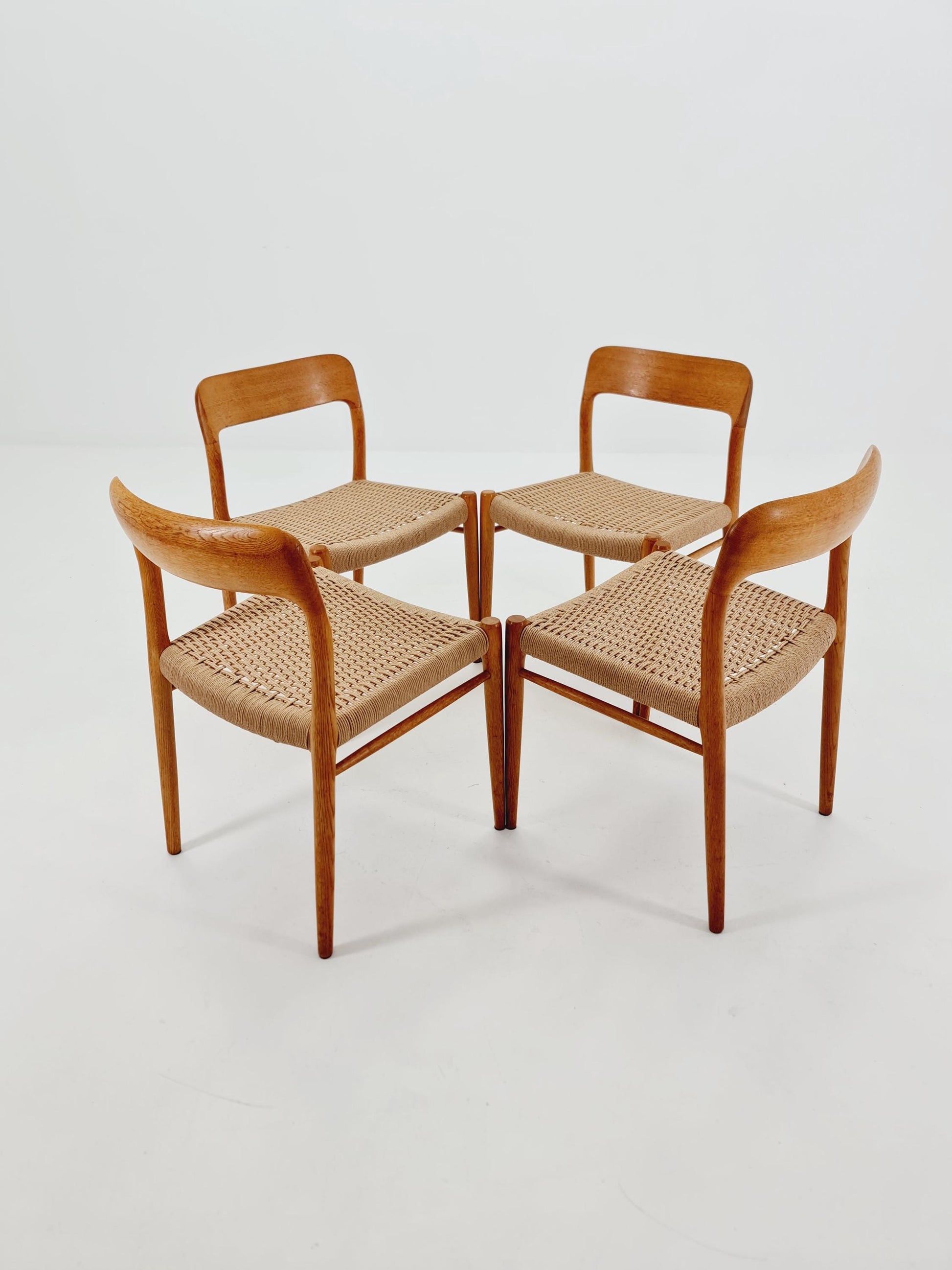MidCentury Danish Oak Dining Chairs Niels O.Moller, 1960s,Set of 4