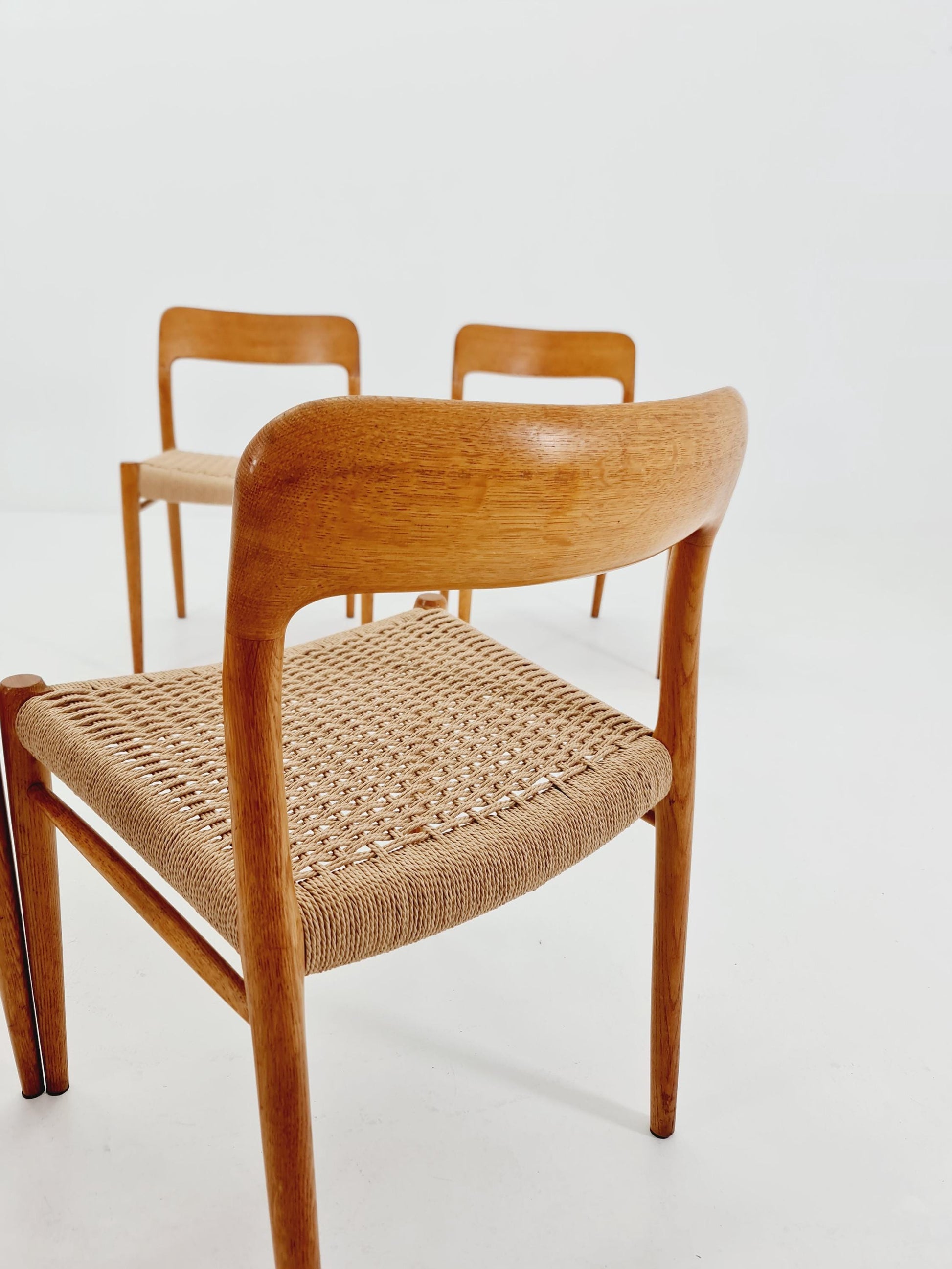MidCentury Danish Oak Dining Chairs Niels O.Moller, 1960s,Set of 4