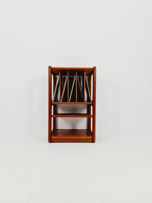 Vintage Danish teak record cabinet sideboard By Salin Möbler , 1960s