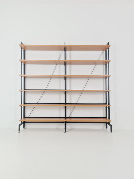 Vintage String shelf system formica & metal Stil of Olof Pira Sweden, 1990s