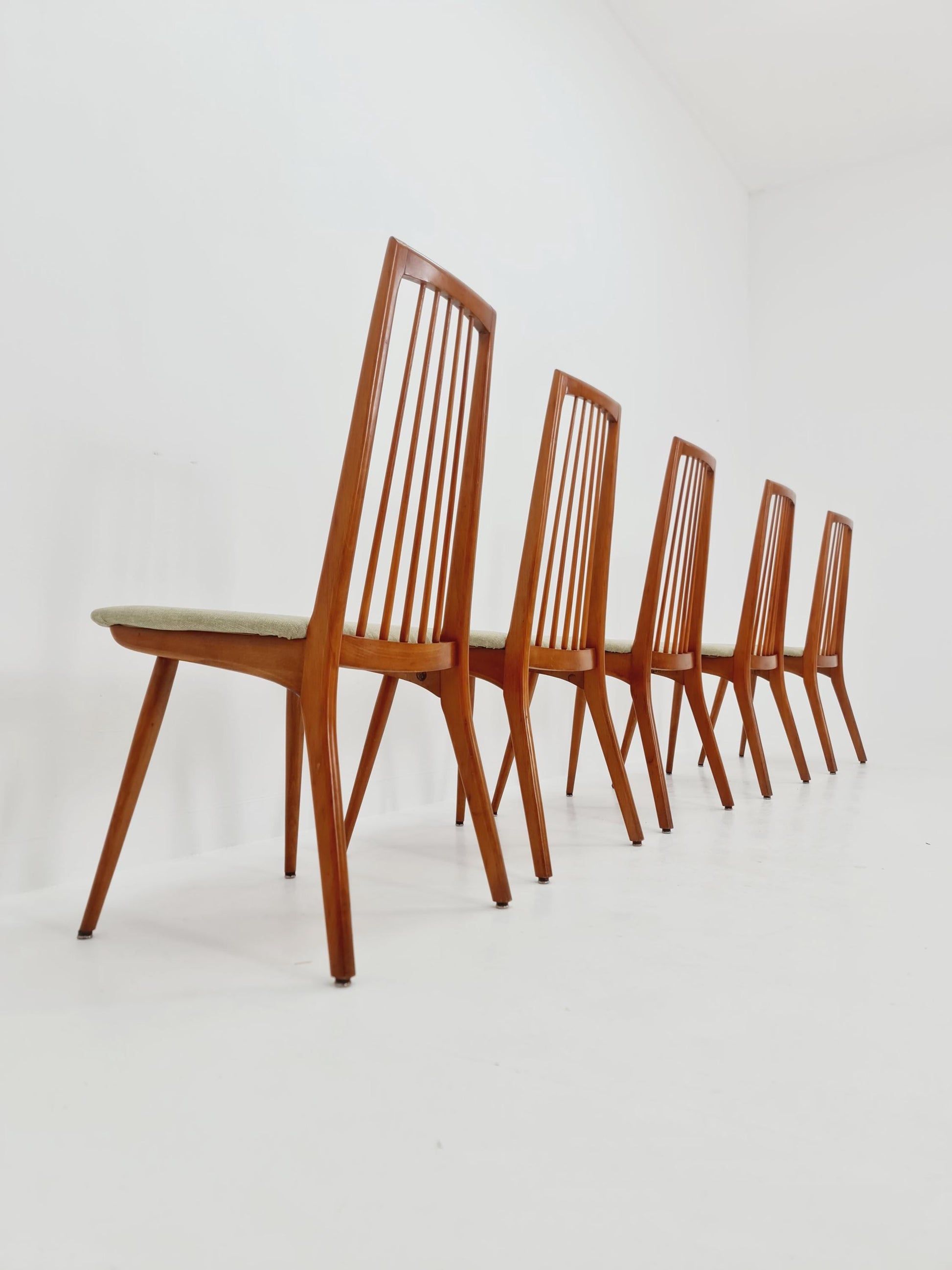 Mid century German Dining Chair by Lübke, 1960s, set of 5