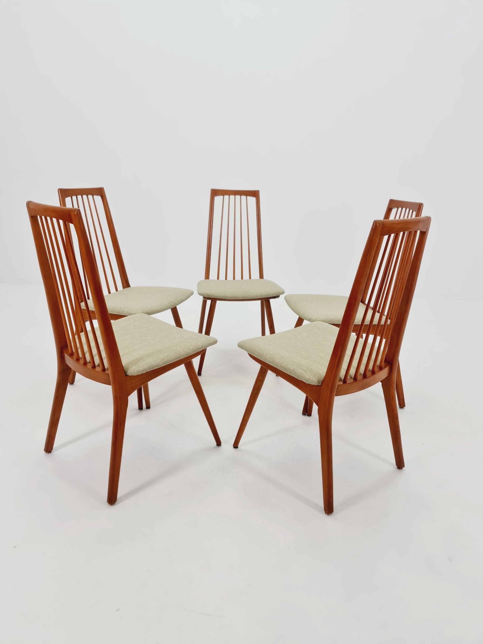 Mid century German Dining Chair by Lübke, 1960s, set of 5