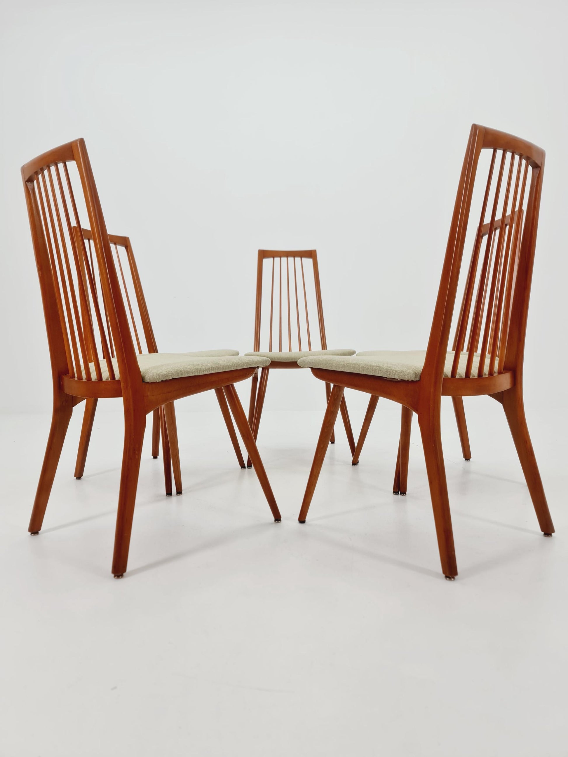 Mid century German Dining Chair by Lübke, 1960s, set of 5