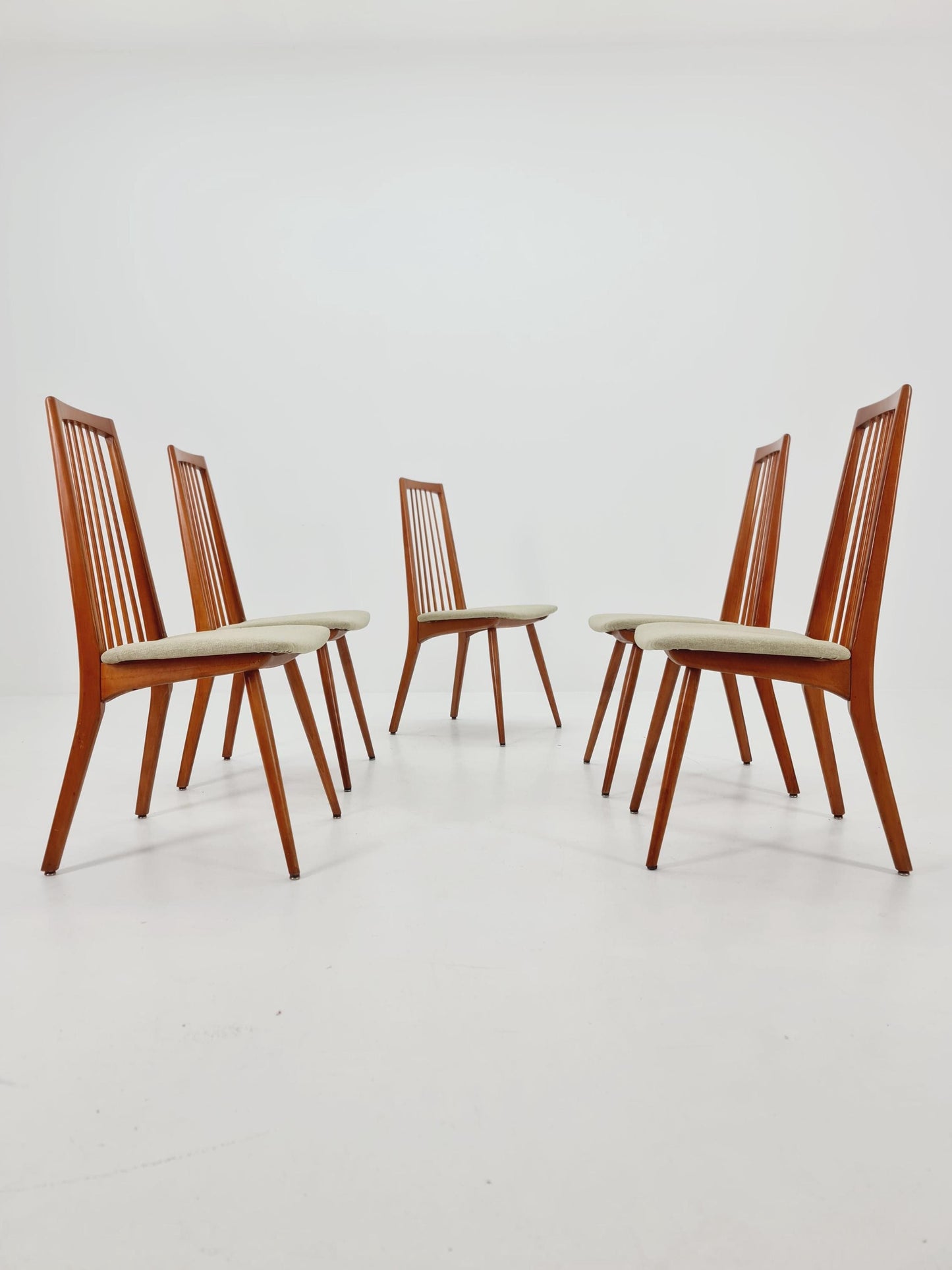 Mid century German Dining Chair by Lübke, 1960s, set of 5