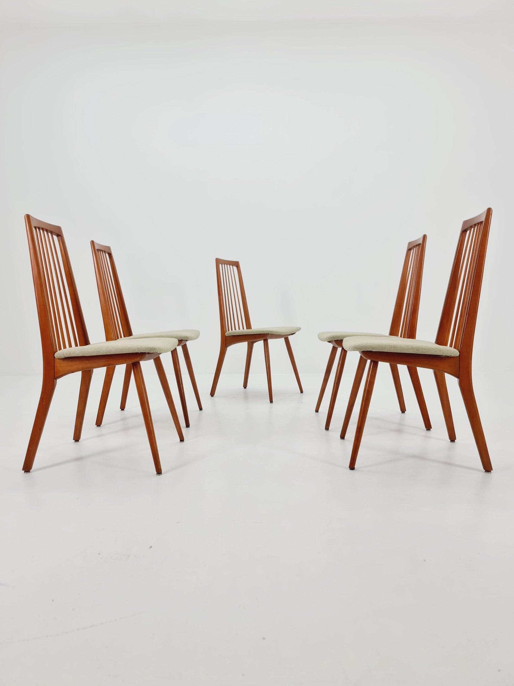 Mid century German Dining Chair by Lübke, 1960s, set of 5