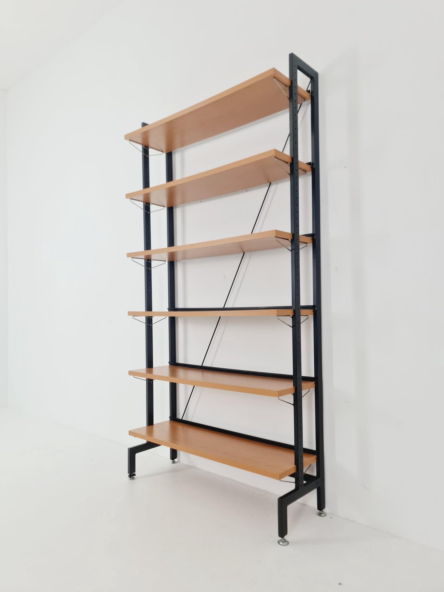 Vintage String shelf system formica & metal Olof Pira Sweden, 1990s