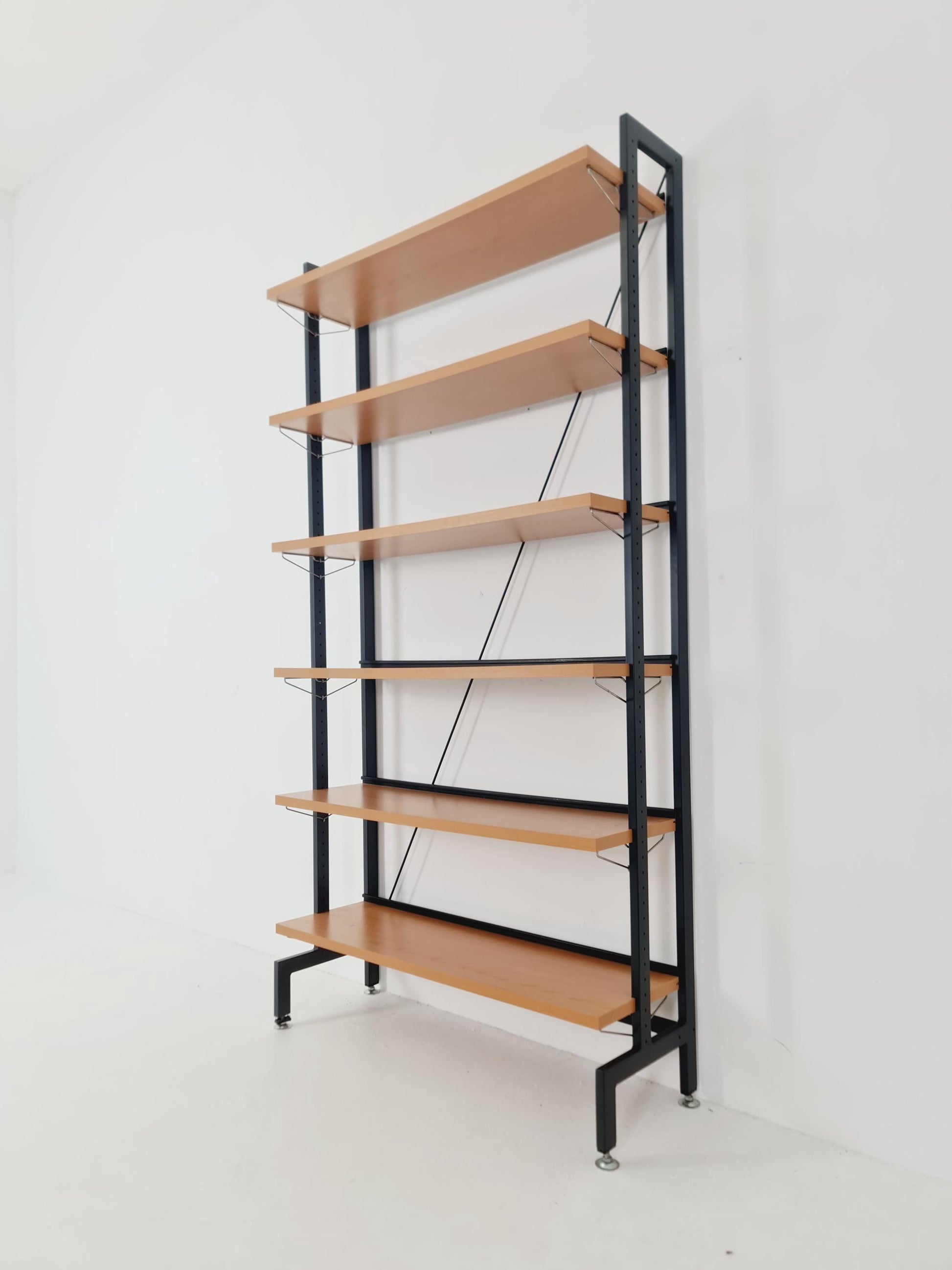Vintage String shelf system formica & metal Olof Pira Sweden, 1990s