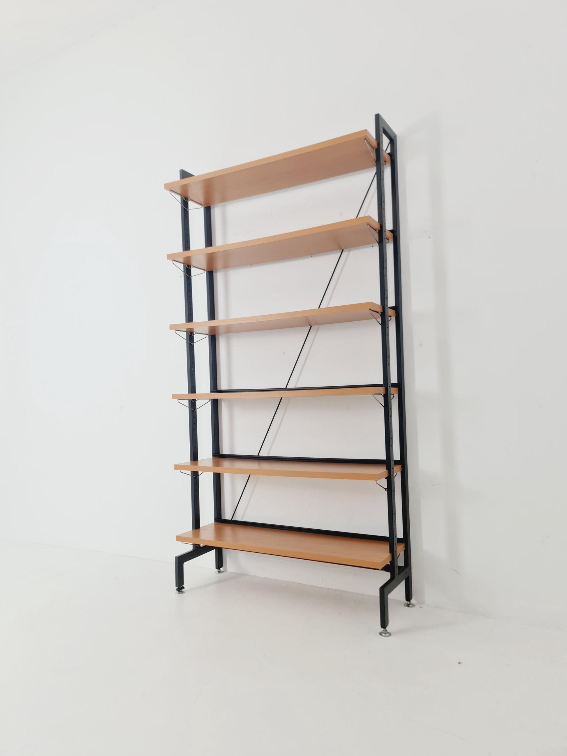 Vintage String shelf system formica & metal Olof Pira Sweden, 1990s