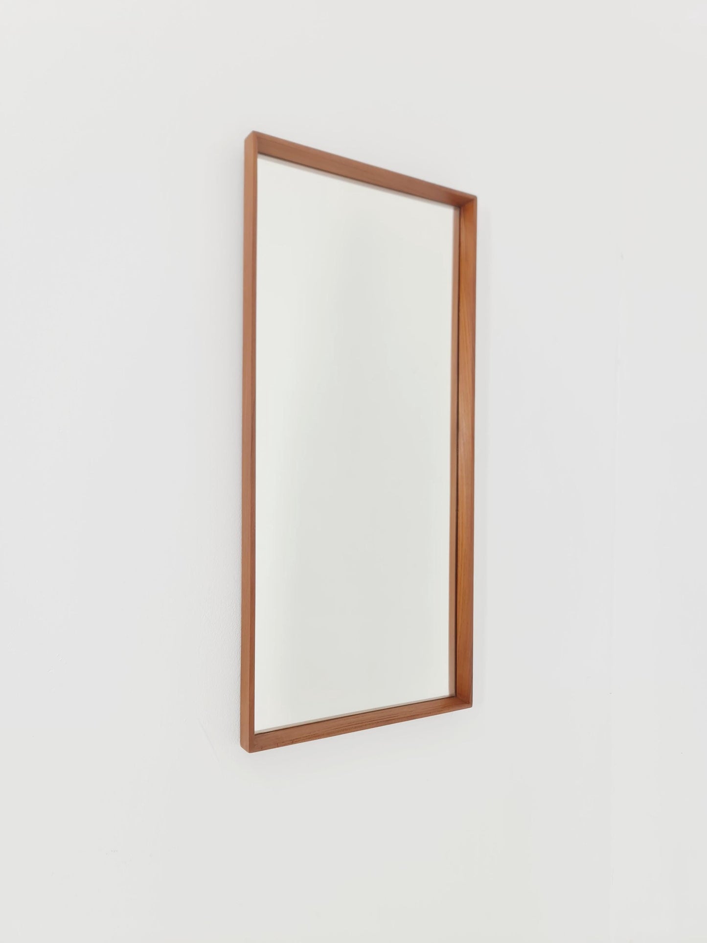 Teak Danish mid-century Modern wall-mounted mirror, 1960s