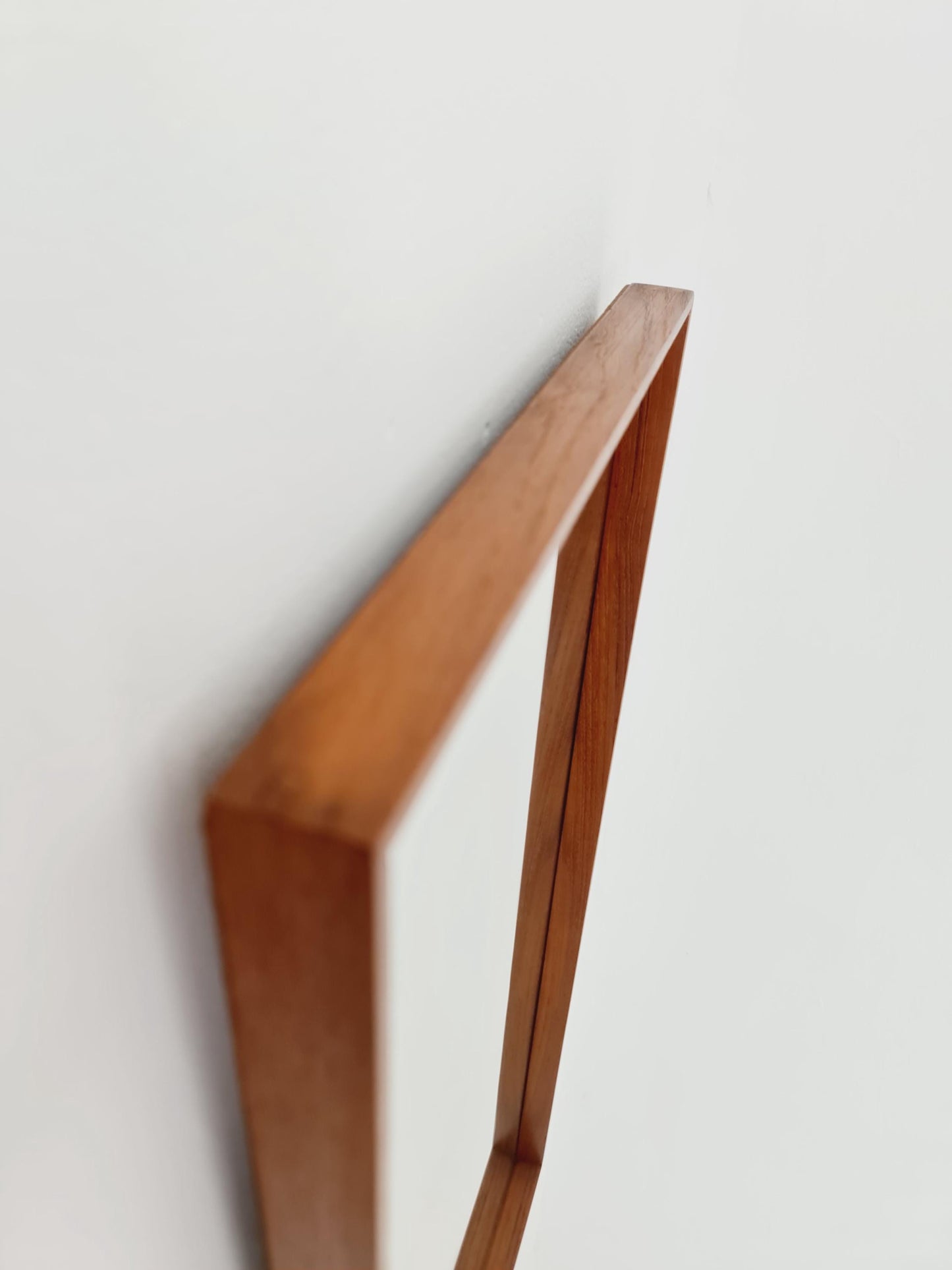 Teak Danish mid-century Modern wall-mounted mirror, 1960s