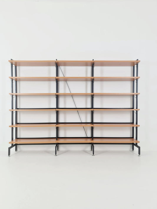Vintage String shelf system formica & metal Stil of Olof Pira Sweden, 1990s