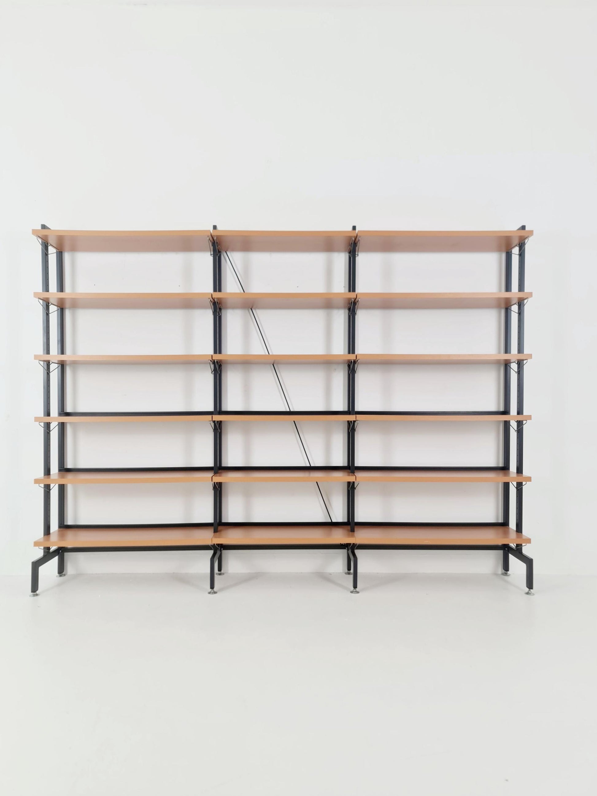 Vintage String shelf system formica & metal Olof Pira Sweden, 1990s