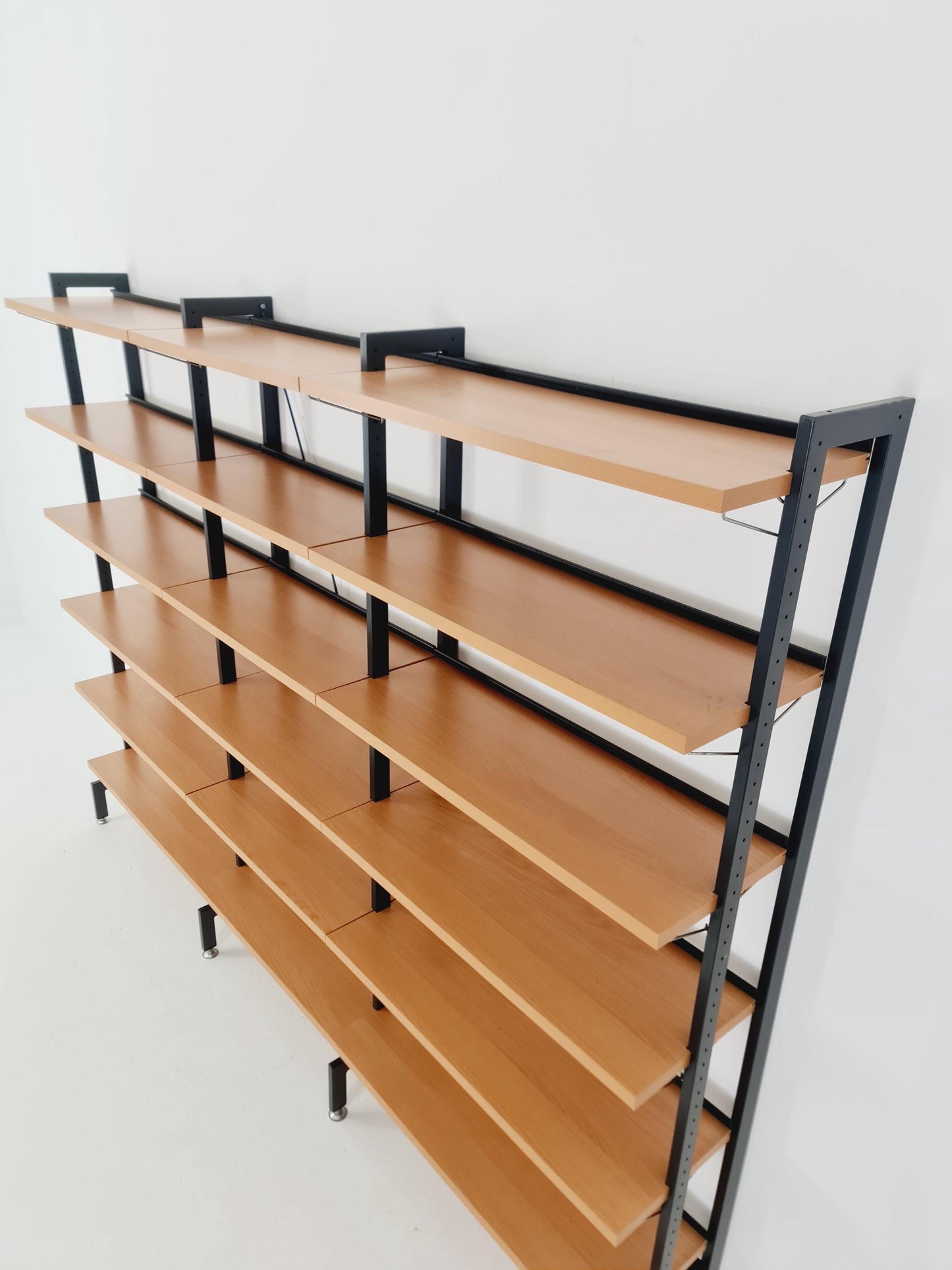 Vintage String shelf system formica & metal Olof Pira Sweden, 1990s