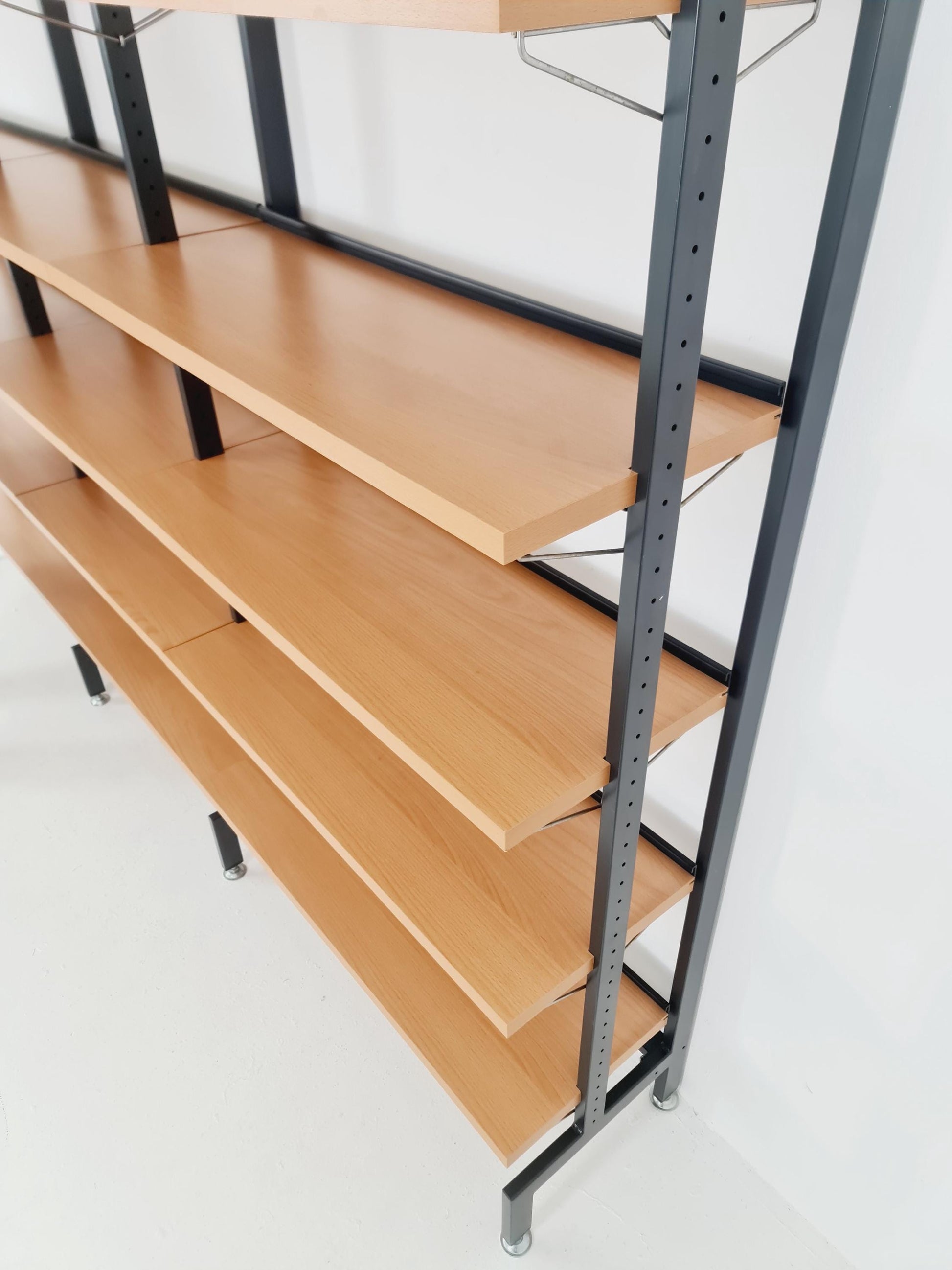 Vintage String shelf system formica & metal Olof Pira Sweden, 1990s