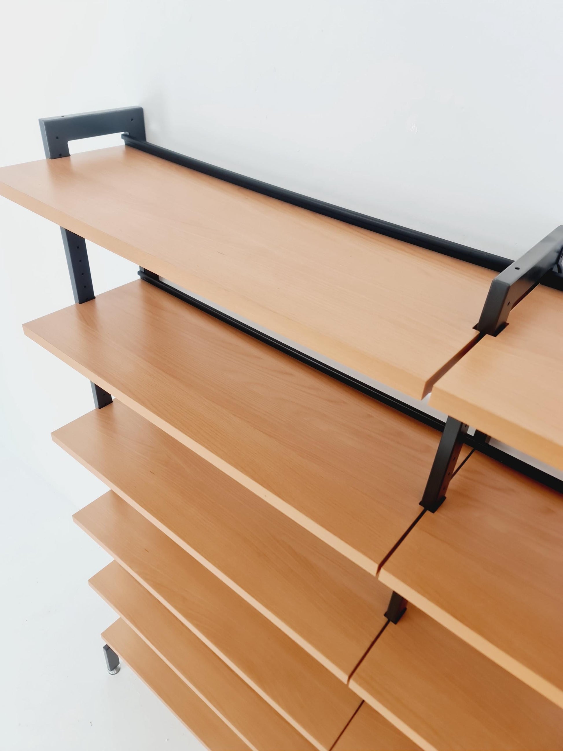 Vintage String shelf system formica & metal Olof Pira Sweden, 1990s