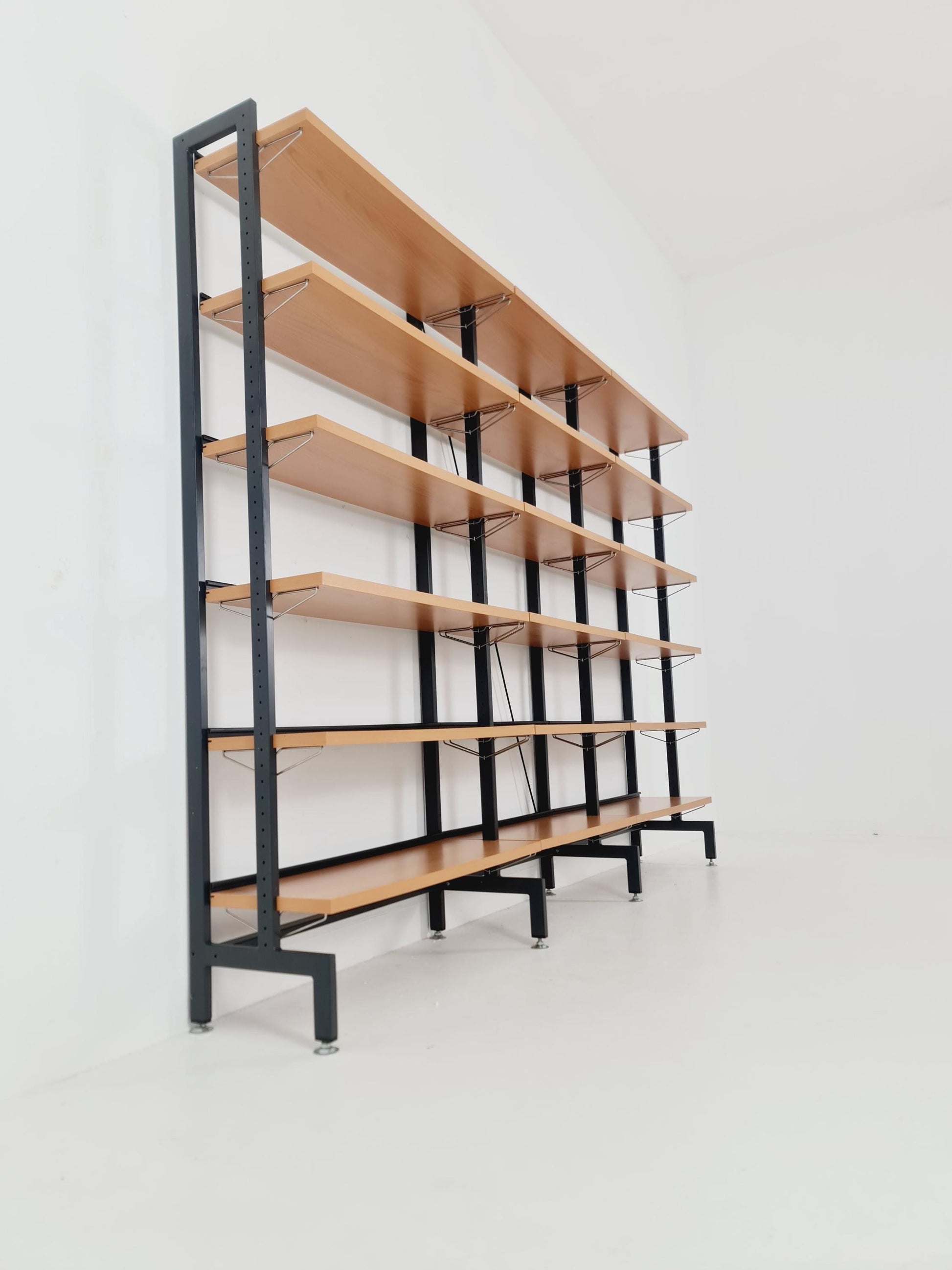 Vintage String shelf system formica & metal Olof Pira Sweden, 1990s