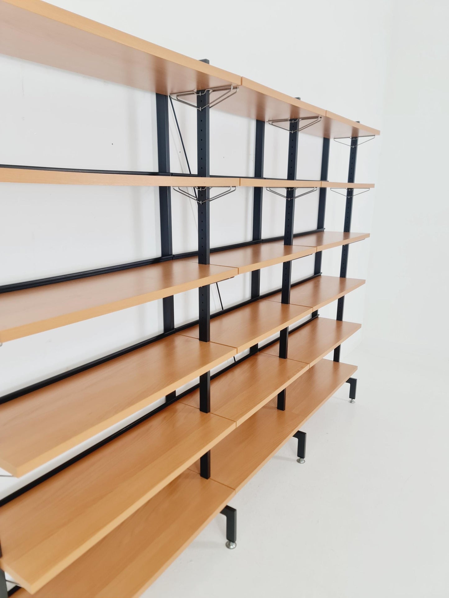 Vintage String shelf system formica & metal Olof Pira Sweden, 1990s