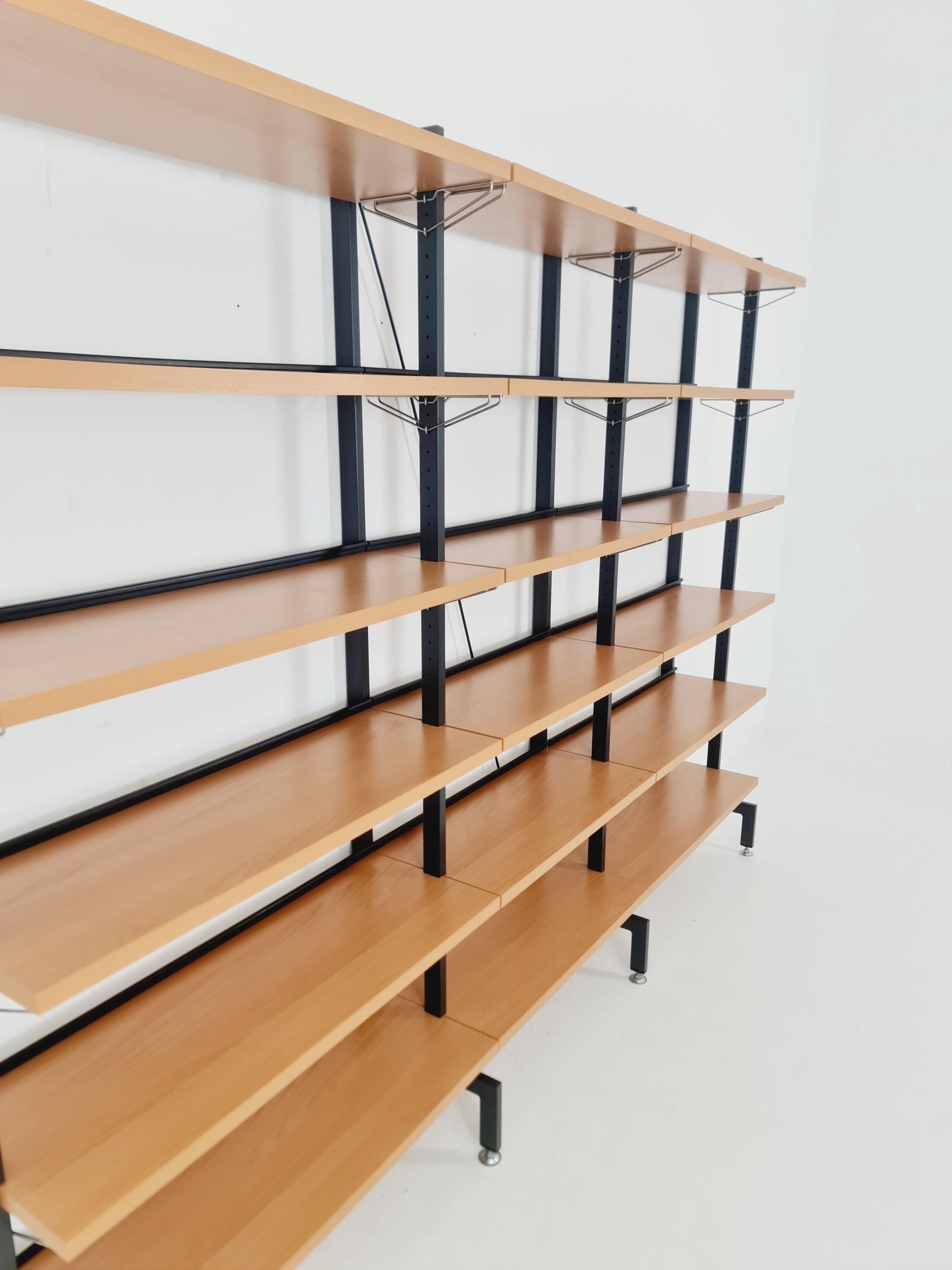 Vintage String shelf system formica & metal Olof Pira Sweden, 1990s