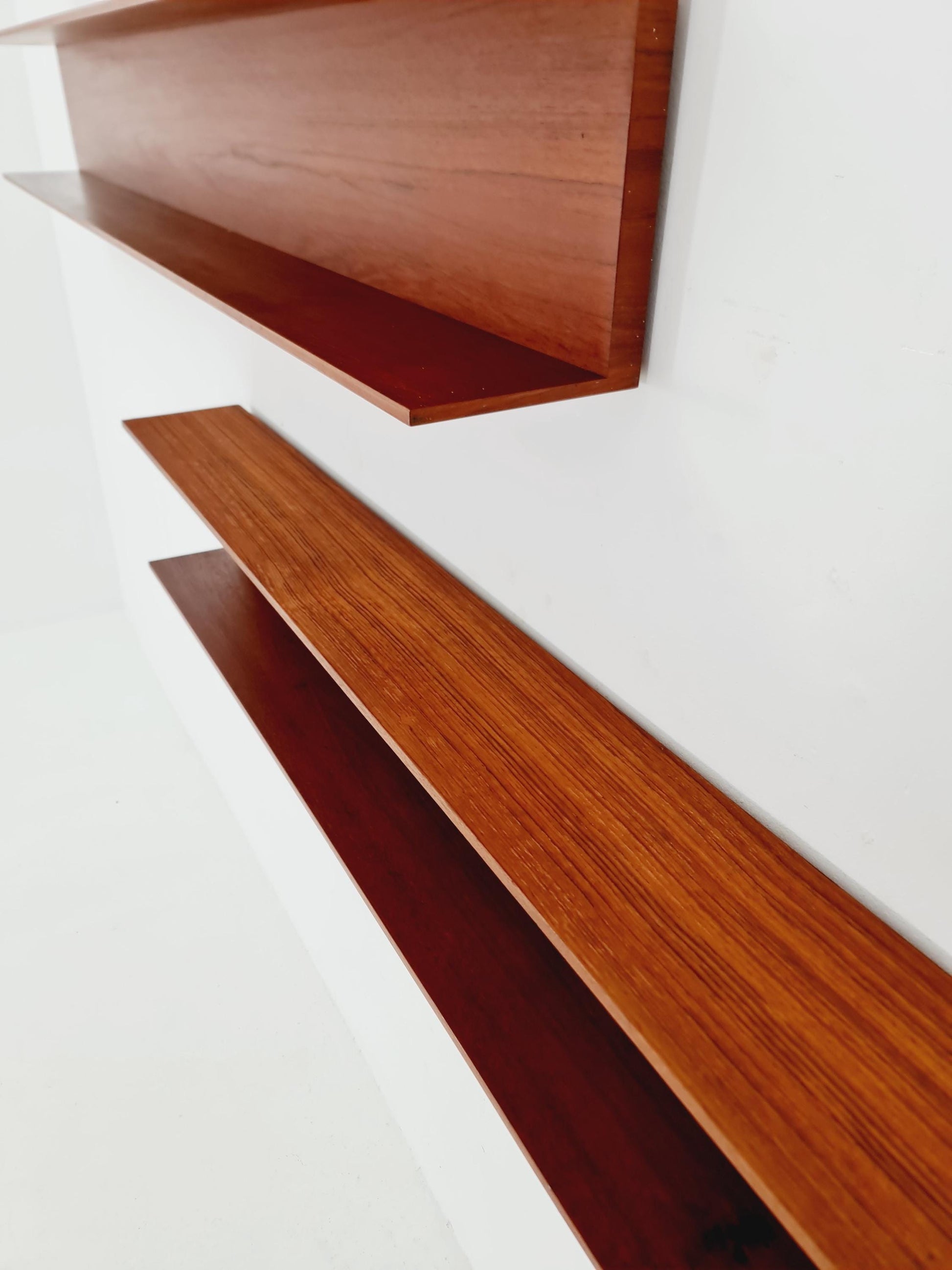 Long German Wilheilm Renz for Walter Renz hanging shelf, 1960s