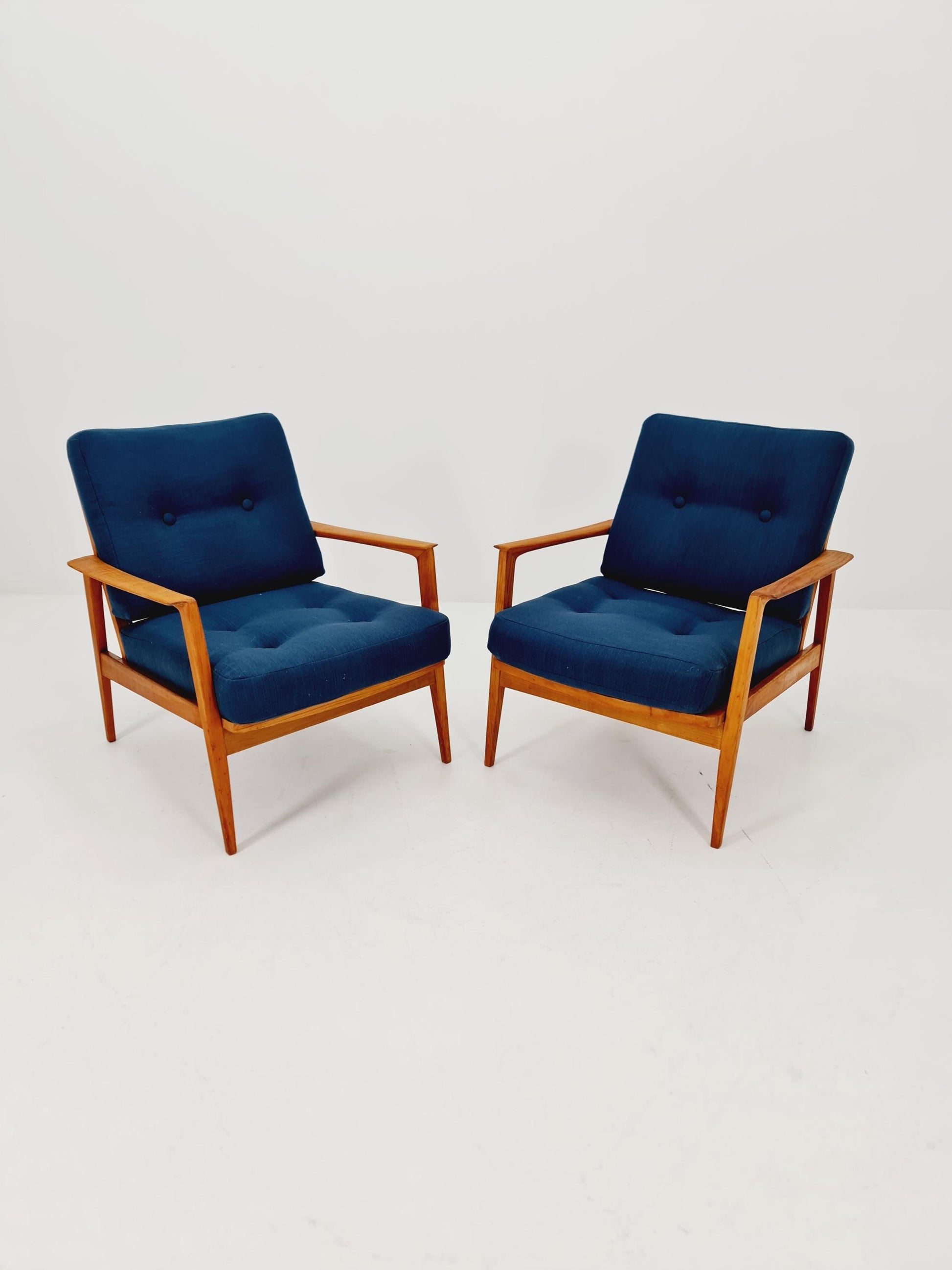 Midcentury easy chairs by Walter Knoll for Knoll Antimott , Germany, 1960s, Set of 2